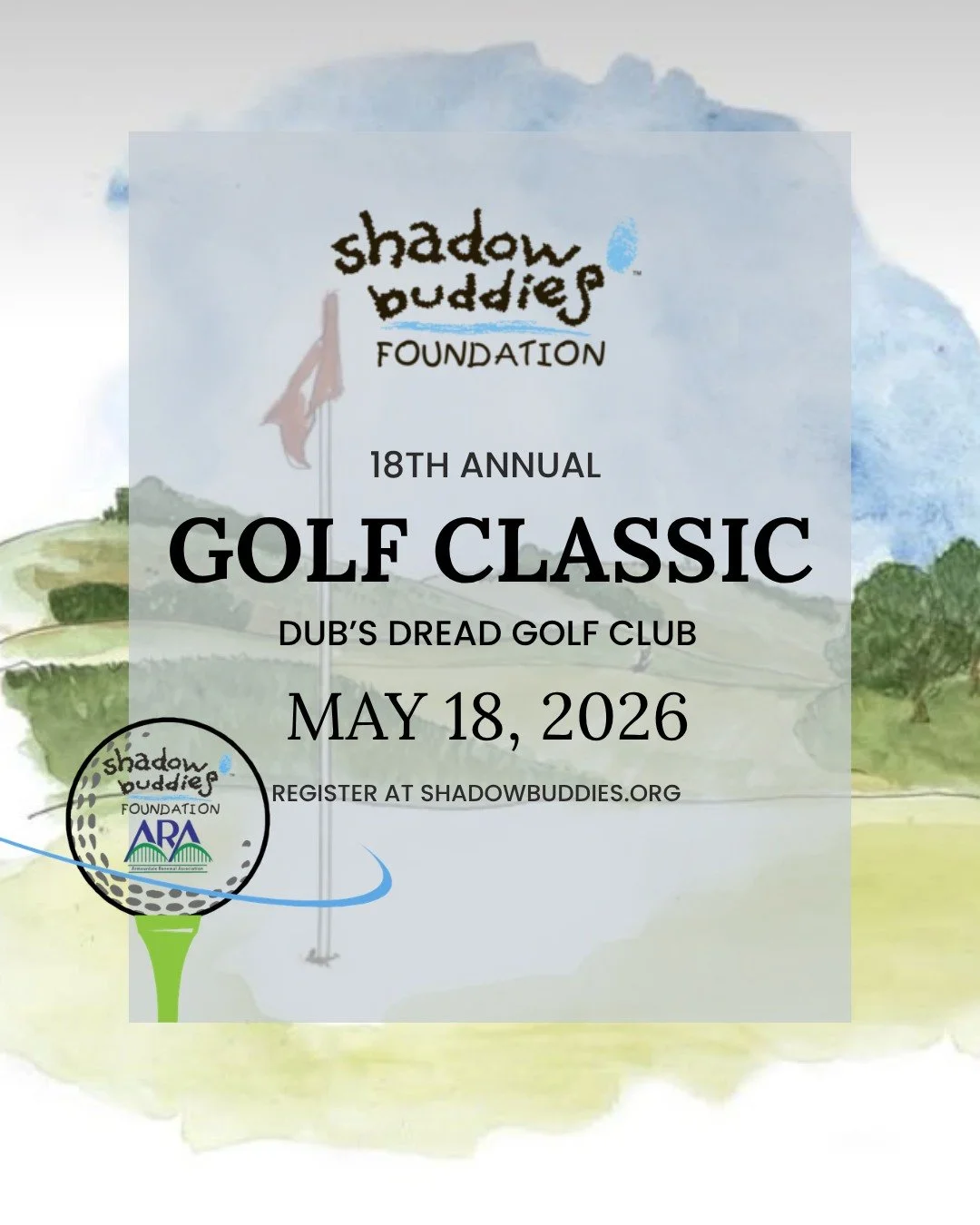 Registration is now open for the 18th Annual Golf Classic benefiting Shadow Buddies! 

Join us for a day on the course that makes a meaningful impact&mdash;supporting children through comfort, confidence, and compassion. Secure your spot today and he