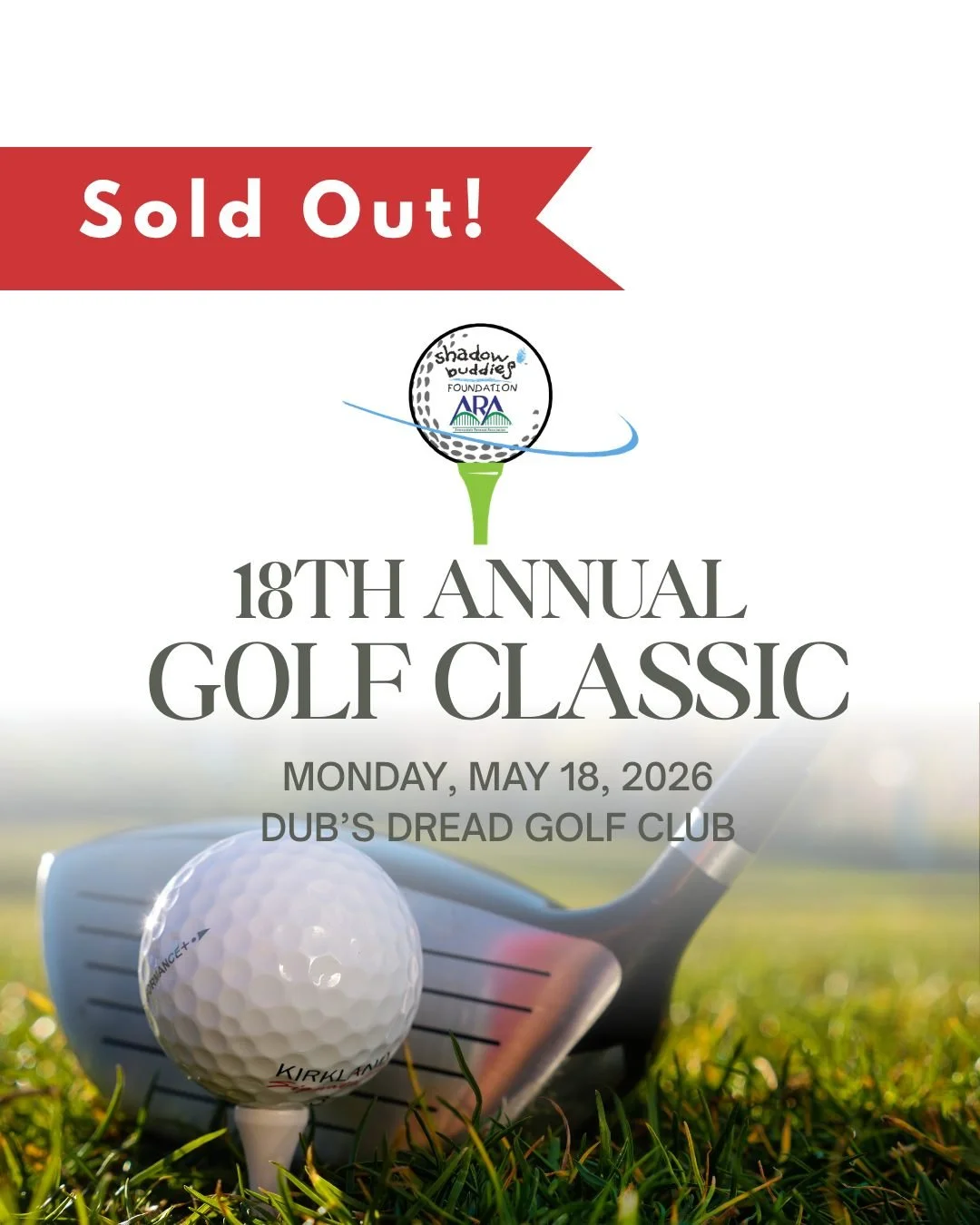Our 18th Annual Golf Classic is officially SOLD OUT ⛳️💛

Thank you for showing up in such a big way for the Shadow Buddies Foundation&mdash;your support truly makes a difference for so many kids.

This event is proudly partnered with the Armourdale 