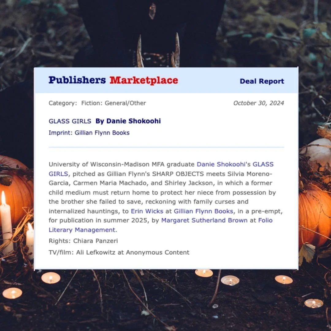 I am ecstatic to announce that my debut novel, Glass Girls, will be published Summer 2025 with the Gillian Flynn Books imprint of @zandoprojects! To say I am emotional is an understatement. To say I am grateful is vastly under-representative of how f