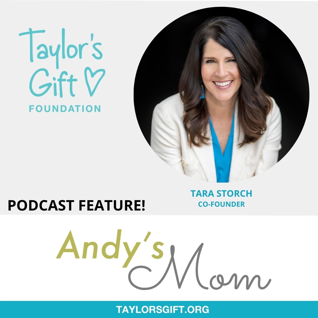 Many thanks to Marcy Larson, of Andy's Mom podcast for hosting Tara.  We so appreciate your thoughtful interview and for allowing Tara to share her story with your audience. 💙

Want to listen? Follow the link for the episode: 
https://andysmom.com/2