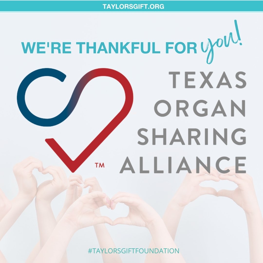We're so thankful for our partnership with @txorgansharing 💙 ⁣

They do incredible, life-saving work in the lone star state of 𝑻𝒆𝒙𝒂𝒔.🤠 It's our honor to partner with them in offering grief support services to ensure that donor families can wal