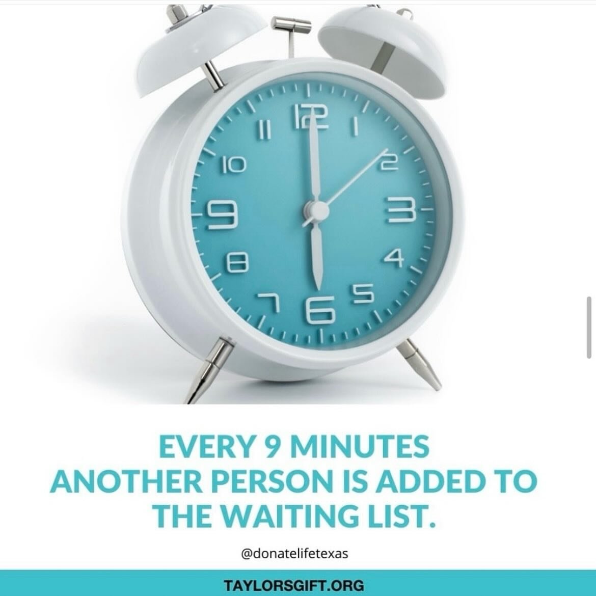 The transplant waiting list grows minute by minute. But organ donors can help beat the clock with the gift of life! ⏰💙

If you want to #outliveyourself &mdash;register today!

https://registerme.org