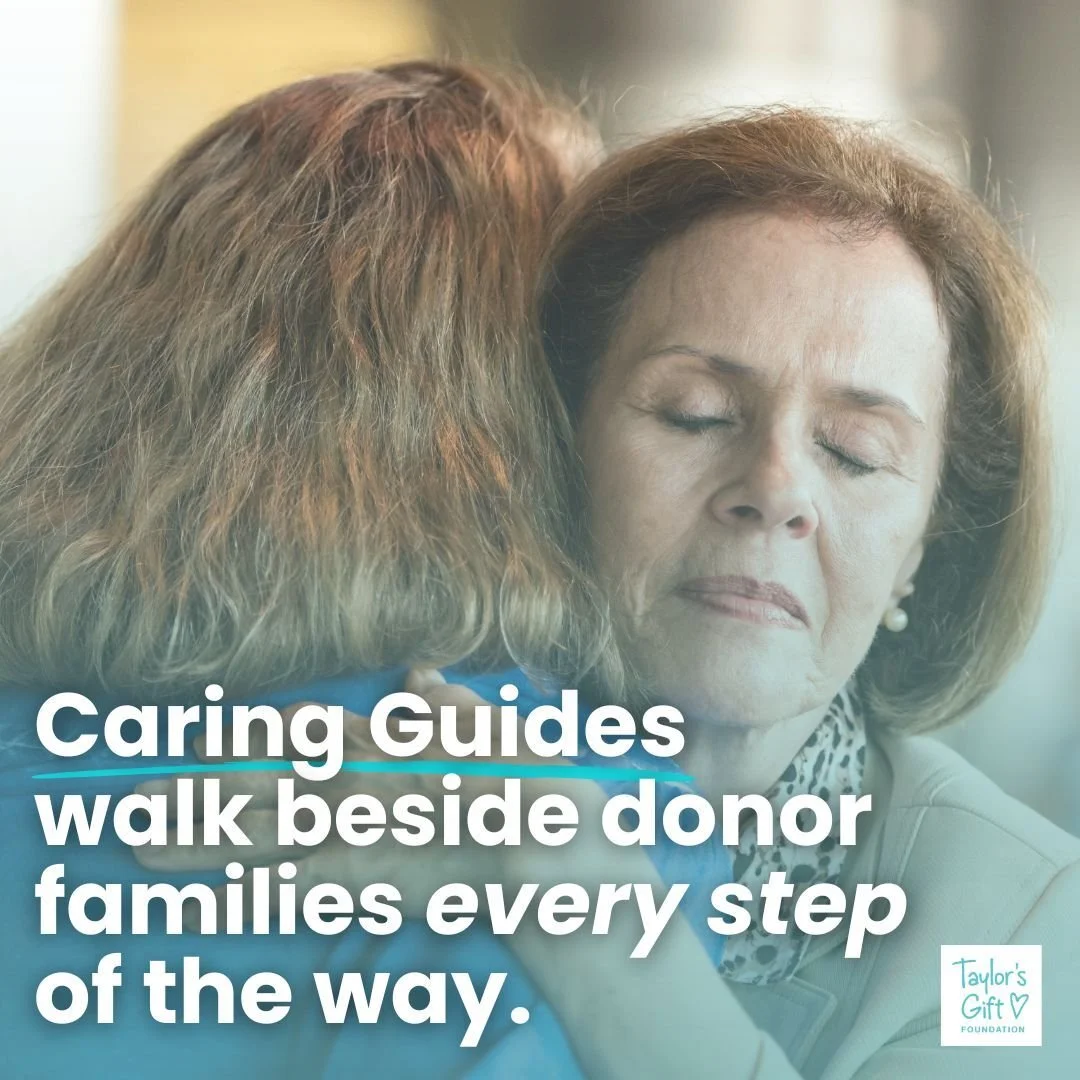 Behind every transplant is a family that made an extraordinary decision in the middle of their grief. Our Caring Guides walk with those families for a full year, offering understanding, resources, and hope. 

🩵 Visit the 🔗 in our bio to learn more 