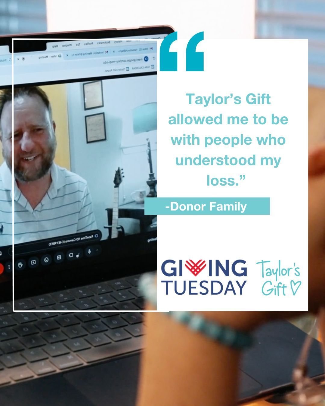 On this Giving Tuesday, choose something that brings light to someone else.
You can support donor families in so many ways &mdash; share helpful resources, tell someone about our mission, or give to help provide free grief support.

Small actions cre