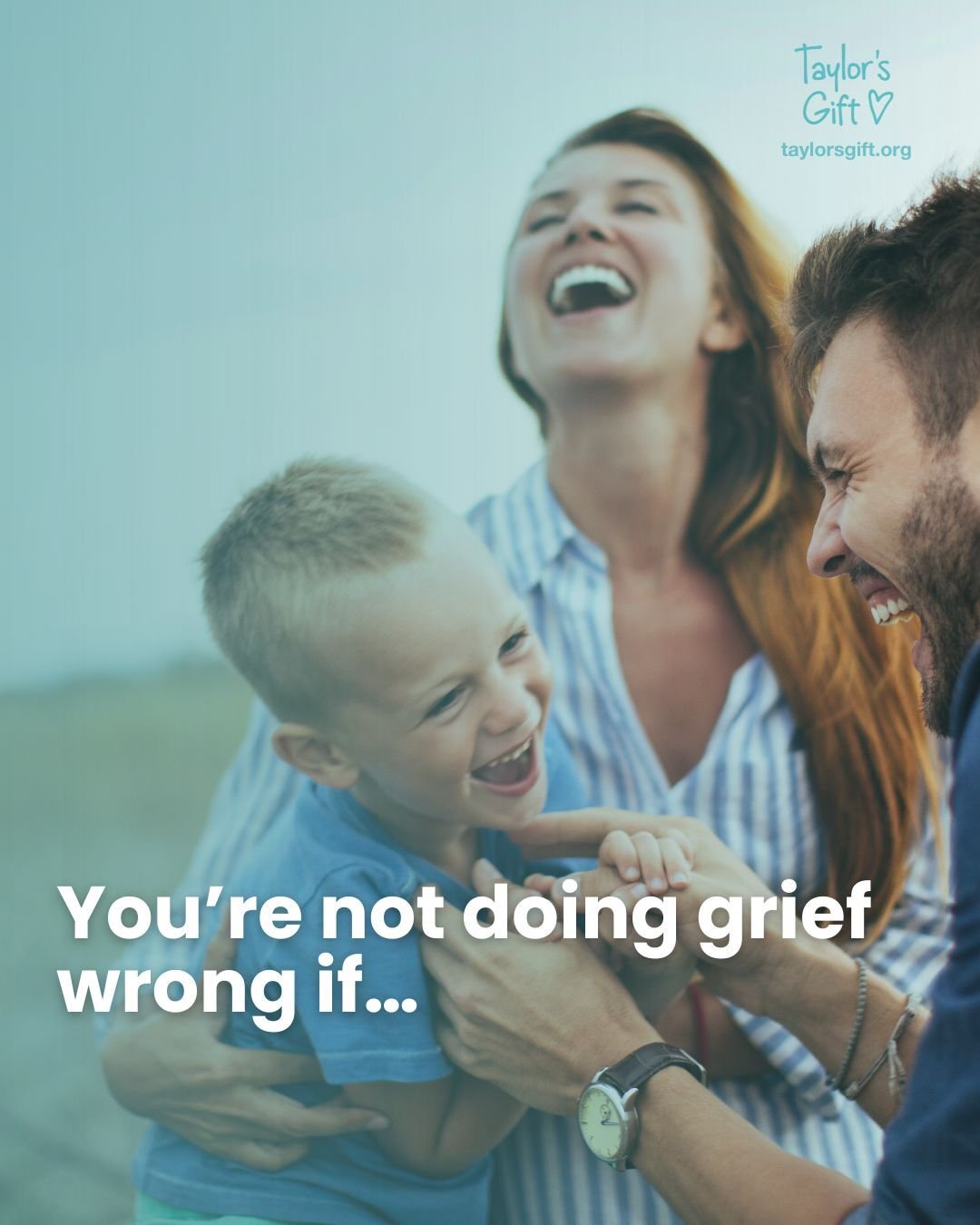 You&rsquo;re not doing grief wrong if you feel joy 🩵 

Grief and gratitude can coexist. Joy and pain can sit side by side. Longing and laughter can show up in the same day.

Let yourself feel the sweet moments fully, without guilt. And trust that, l