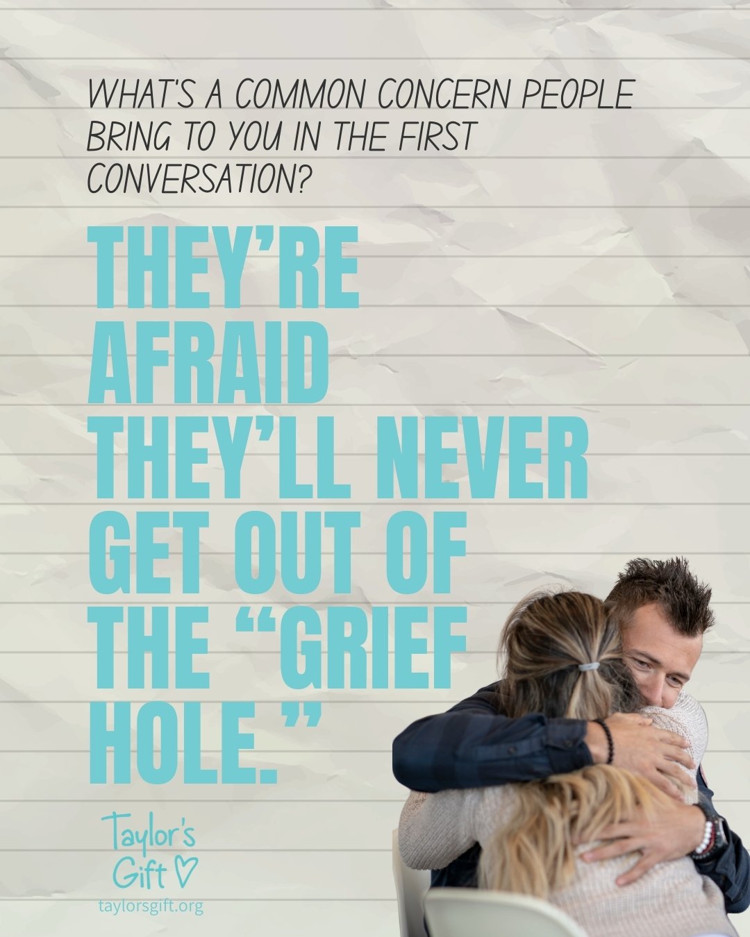 As a Caring Guide, Sarah shared that one of the most common concerns people bring to her in a first conversation is this: &ldquo;What if I never get out of this?&rdquo;

In her experience, many people feel almost fearful of their grief in the beginni