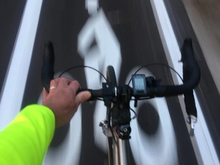 Bicycle handlebars and bike lane
