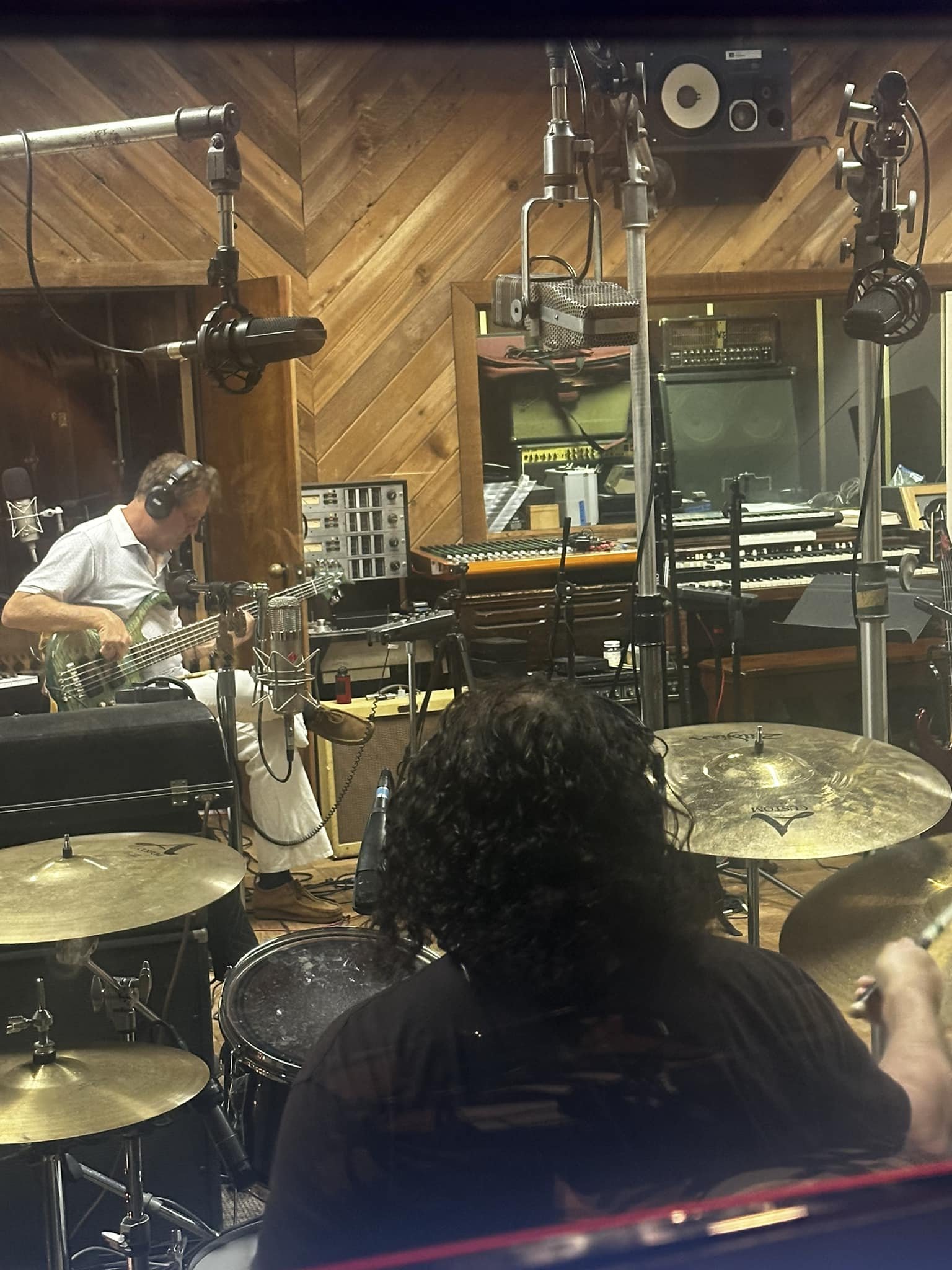 The Rende sessions day two 3.8.2024 This session featured Greg on bass and John on drums. Worked on two more songs now I&rsquo;m up to 4 songs tracked out, I&rsquo;m taking my sweet time with each one playing it live with the band and recording every