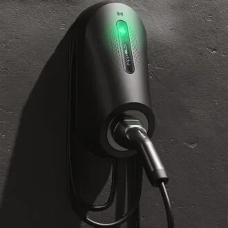 Electric vehicle charging point ready for use in Burntwood UK