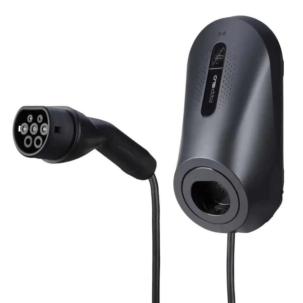 Wall-mounted EV charger fitted at a residential property in Burntwood