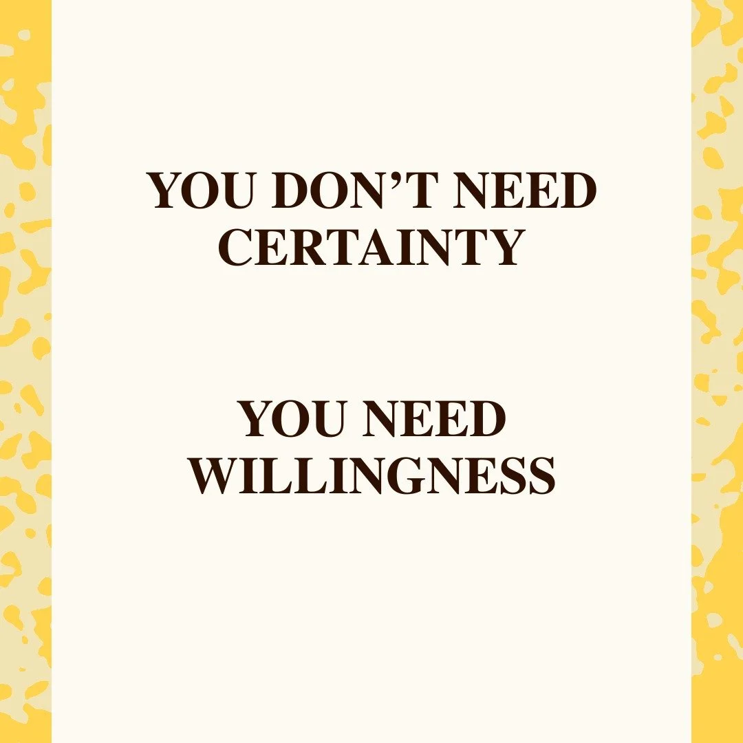Self-approval doesn&rsquo;t mean cutting people off.

It means asking yourself first.
You don&rsquo;t need:
 &bull; Certainty
 &bull; A 10-year plan
 &bull; Everyone clapping

You need willingness.

Willingness to say:
 &ldquo;This feels right for no