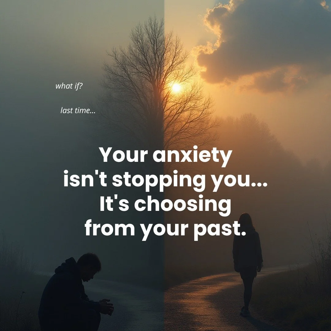 Ever notice how making a decision can feel weirdly stressful?

It&rsquo;s not because you&rsquo;re bad at decisions.

It&rsquo;s because anxiety is trying to protect you.

Your brain remembers past moments that felt uncomfortable and says:

👉 &ldquo