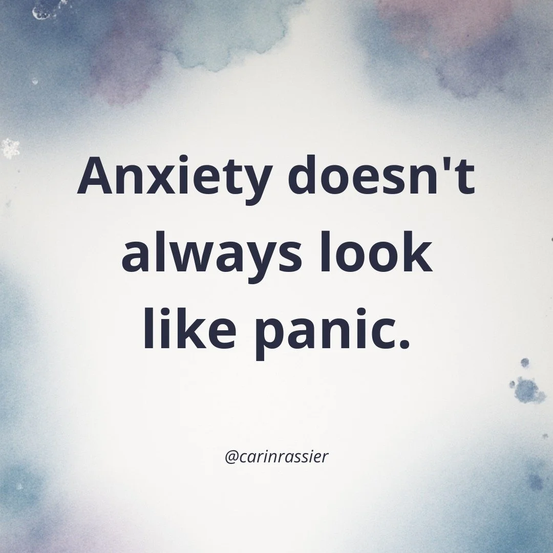 Anxiety doesn&rsquo;t always look like panic.

Sometimes it looks like:

- procrastinating

- saying &ldquo;I don&rsquo;t know&rdquo;

- waiting forever to decide

- doing nothing

That&rsquo;s called freeze mode.

Your brain thinks:
&ldquo;If I don&