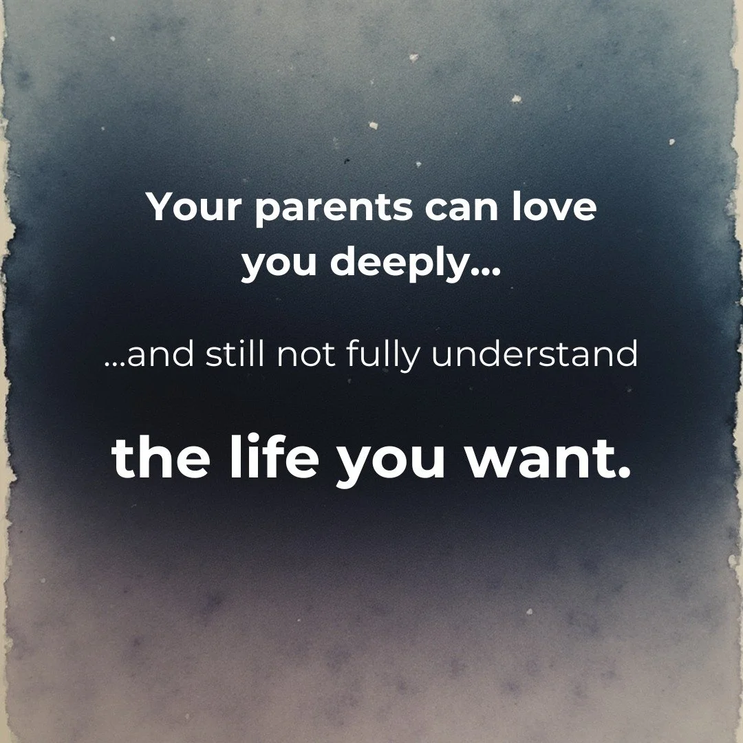 Many parents push certain paths because they believe they are safer.

But safety and fulfillment aren&rsquo;t always the same thing.

Part of growing up is learning how to have honest conversations about what matters to you.

That takes courage.

But