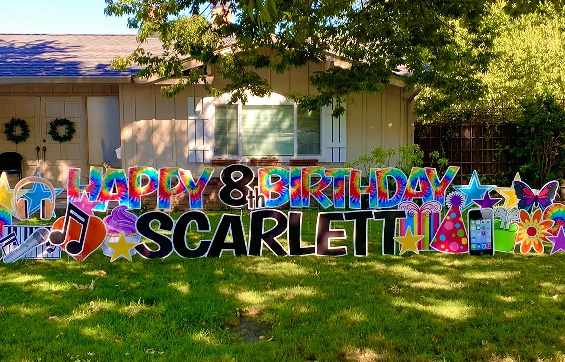 Happy Birthday, Scarlett! Hope your day was as bright, colorful, and fun as your amazing tie-dye sign! Wishing you a year filled with happiness, laughter, and unforgettable adventures. 

 #HappyBirthday #TieDyeVibes