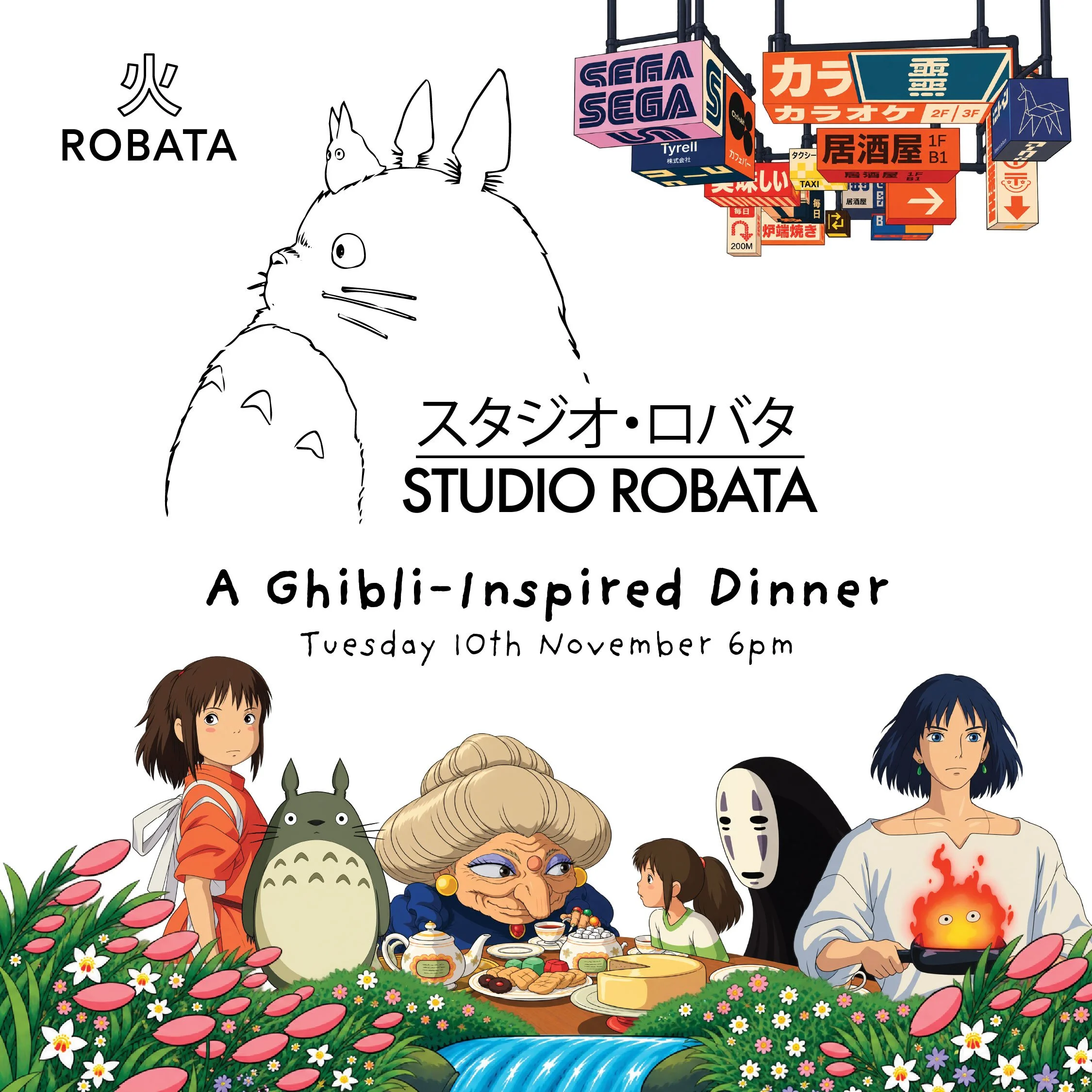 STUDIO ROBATA ~ A Ghibli-Inspired Dinner