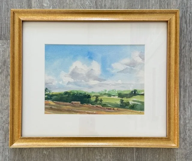 Freeland Hay Bales Plein Air