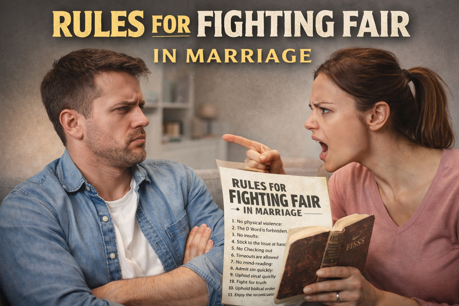 The Rules for Fighting Fair in Marriage