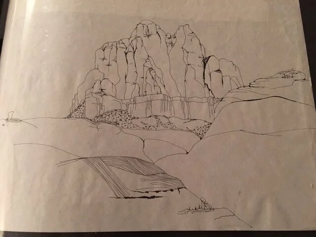 Lake Powell pen & ink 1.JPG