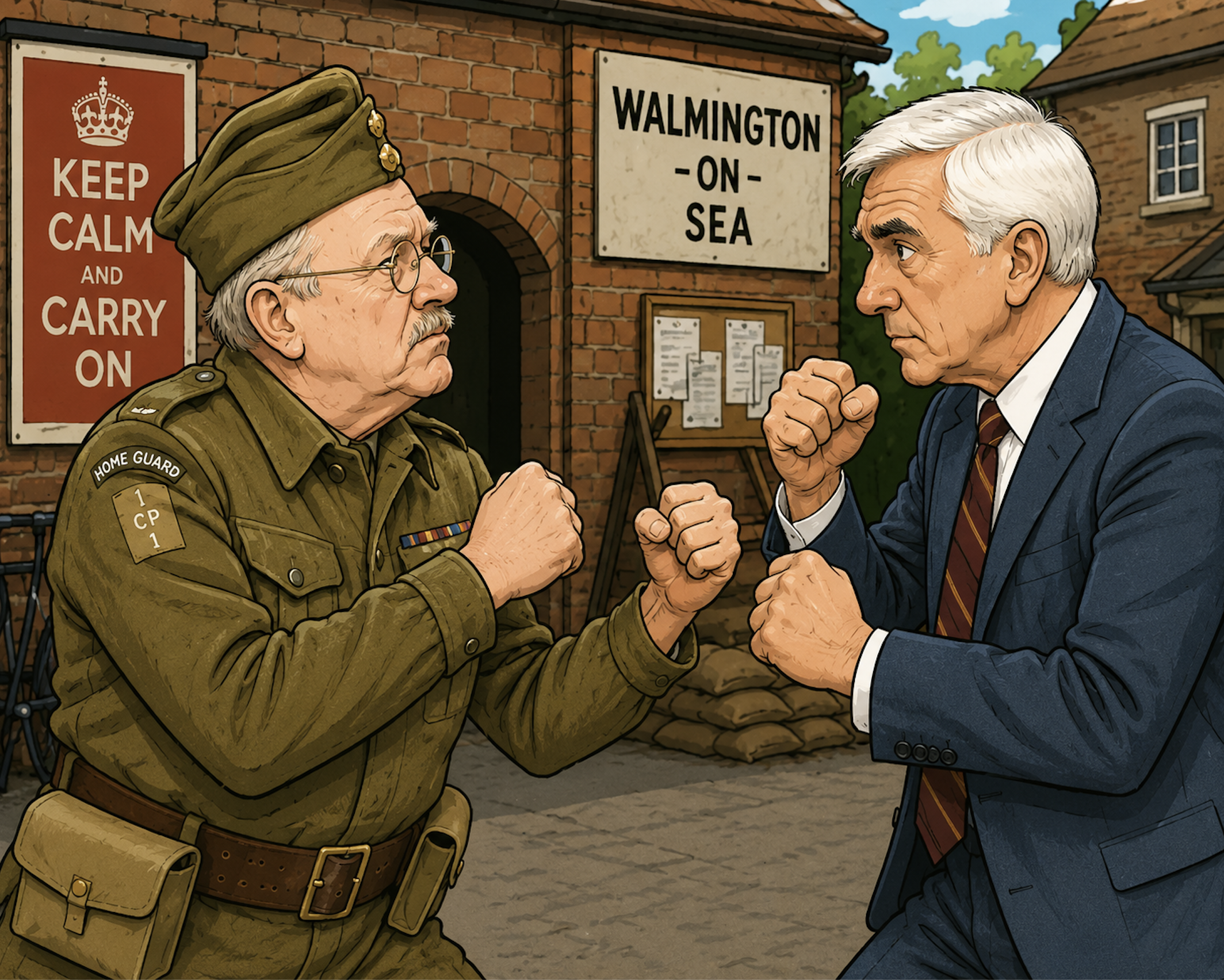 Match 1 - Captain George Mainwaring VS Lt. Frank Drebin</span>