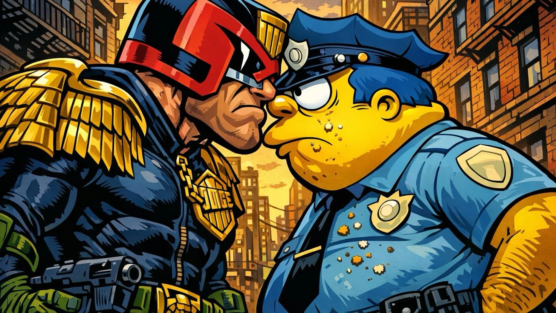 Match 3 - Judge Joseph Dredd VS Chief Clancy Wiggum