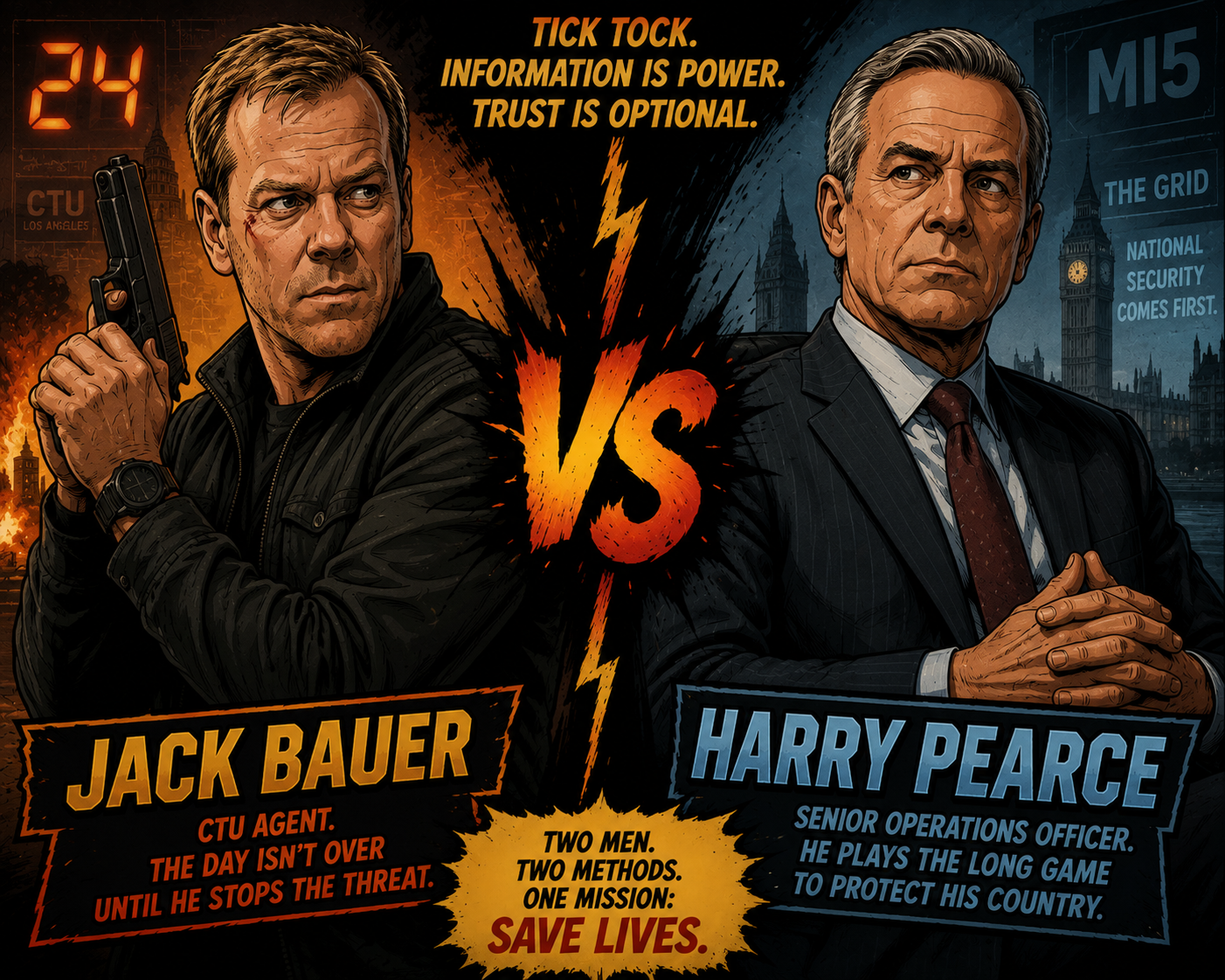 Match 6 - 🇺🇸 Jack Bauer VS Harry Pearce 🇬🇧