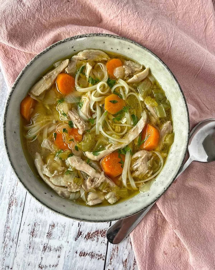 Winter Chicken Noodle Soup by VJ Cooks