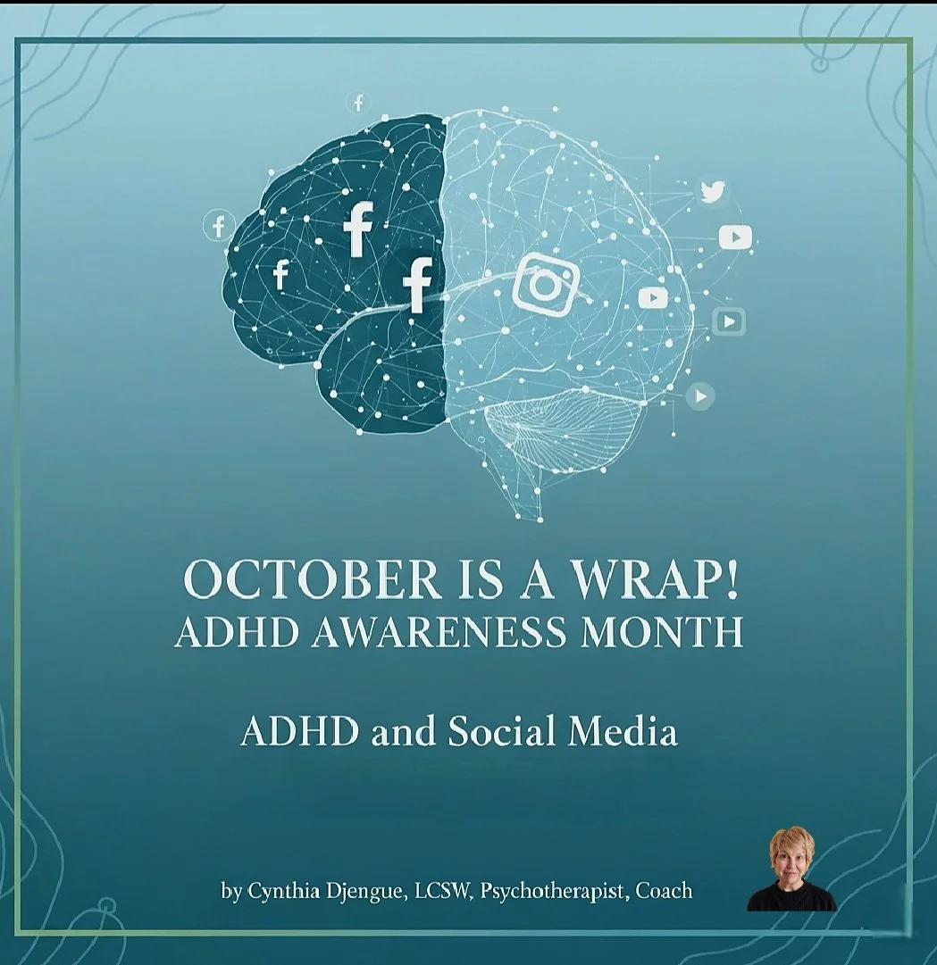 ADHD and Social Media - reveals more of a personal than a professional review of mental health diagnosis and symptoms