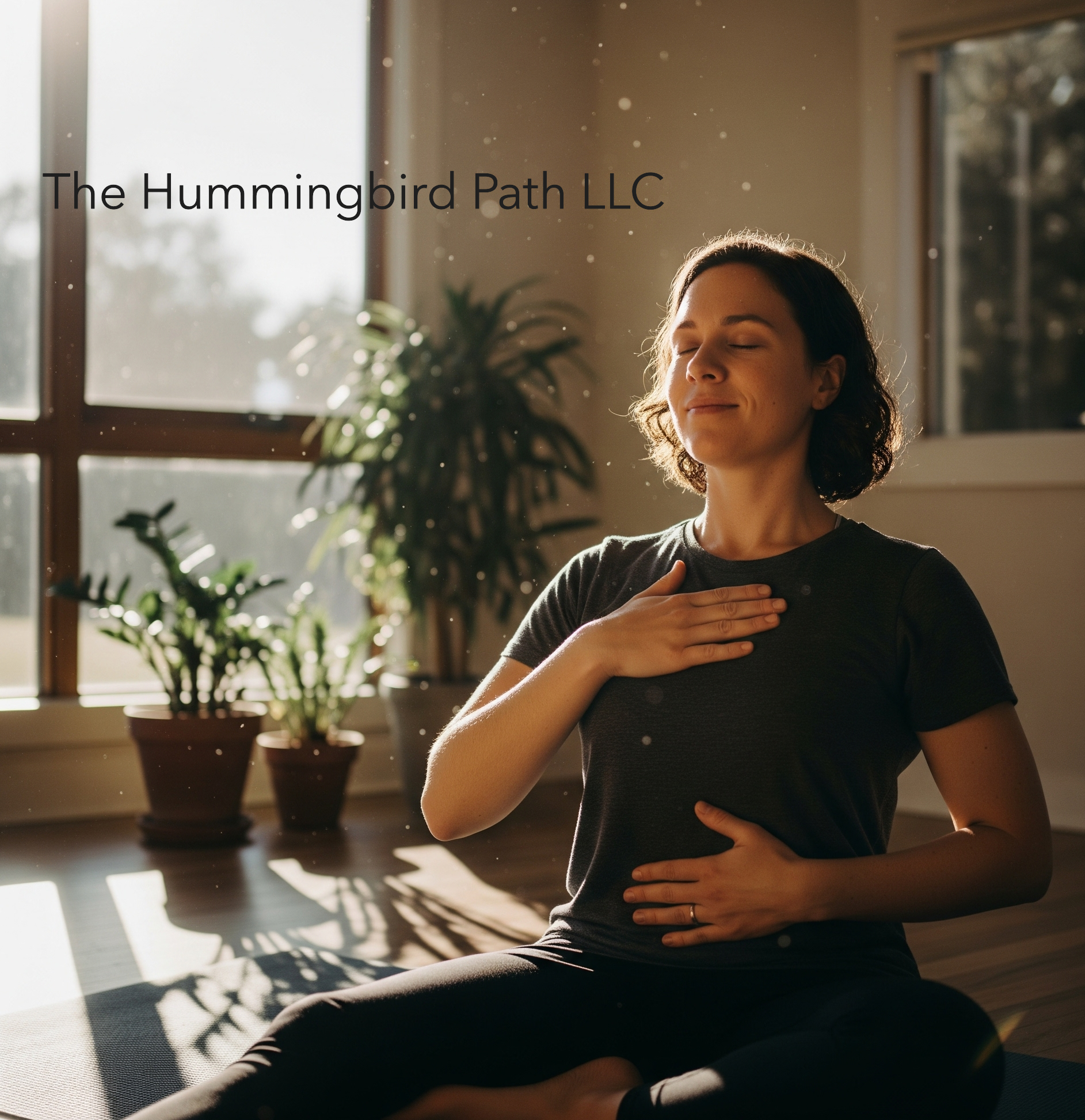 woman using somatic techniques to regulate nervous system