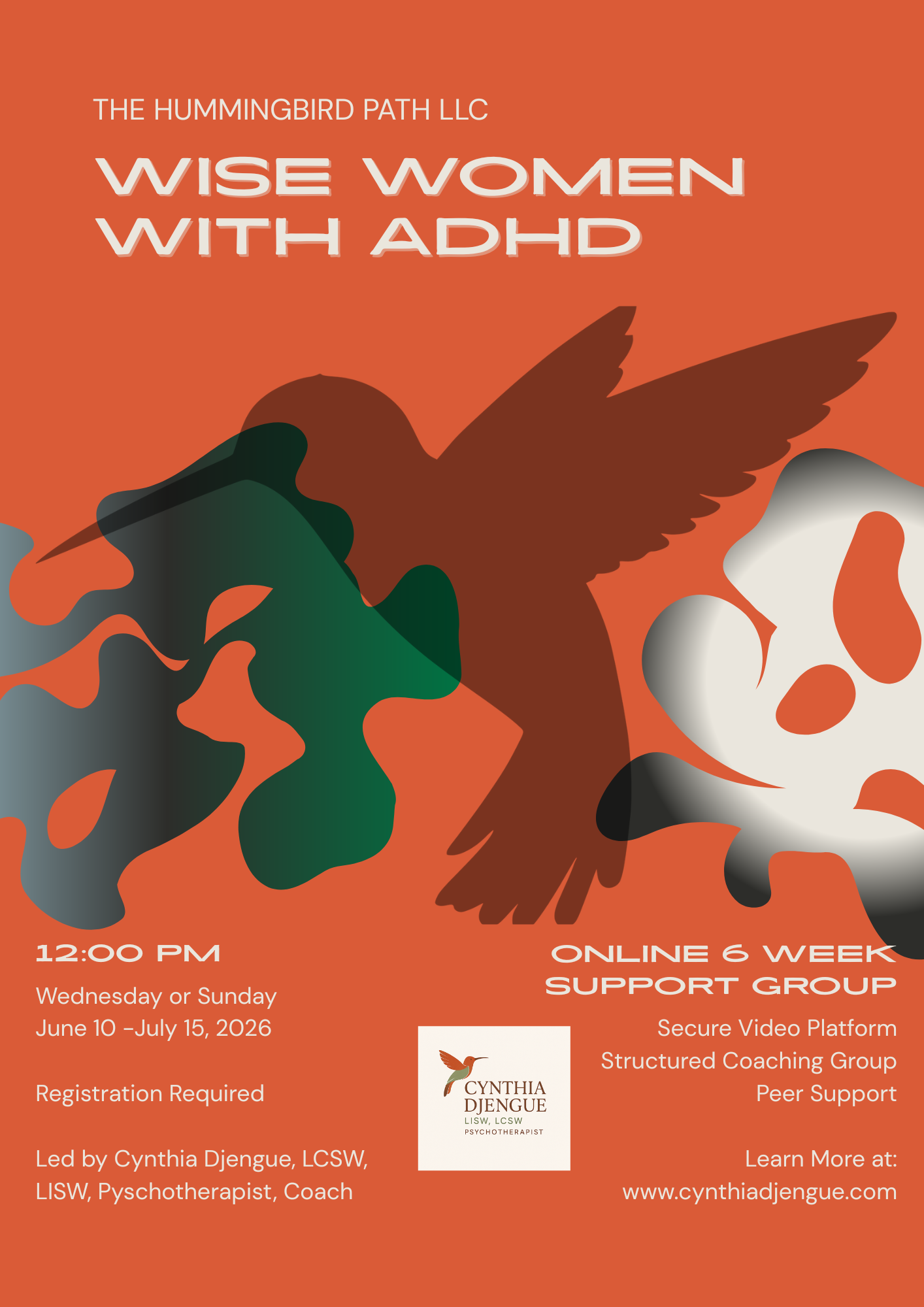 Wise Women with ADHD - Six Week Therapy Support Group - June 2026