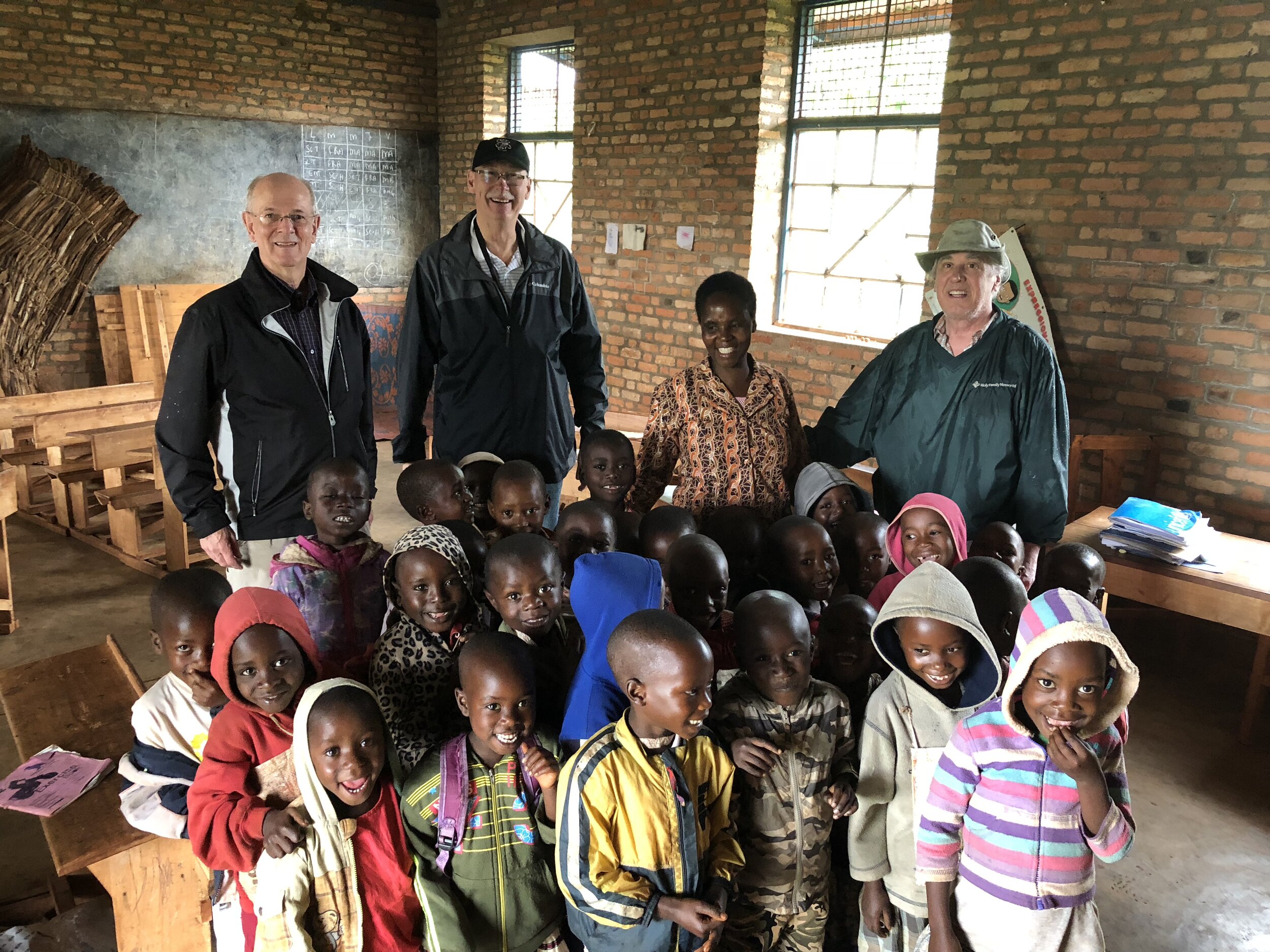  IMF team visiting a school in Kibuye, Burundi 