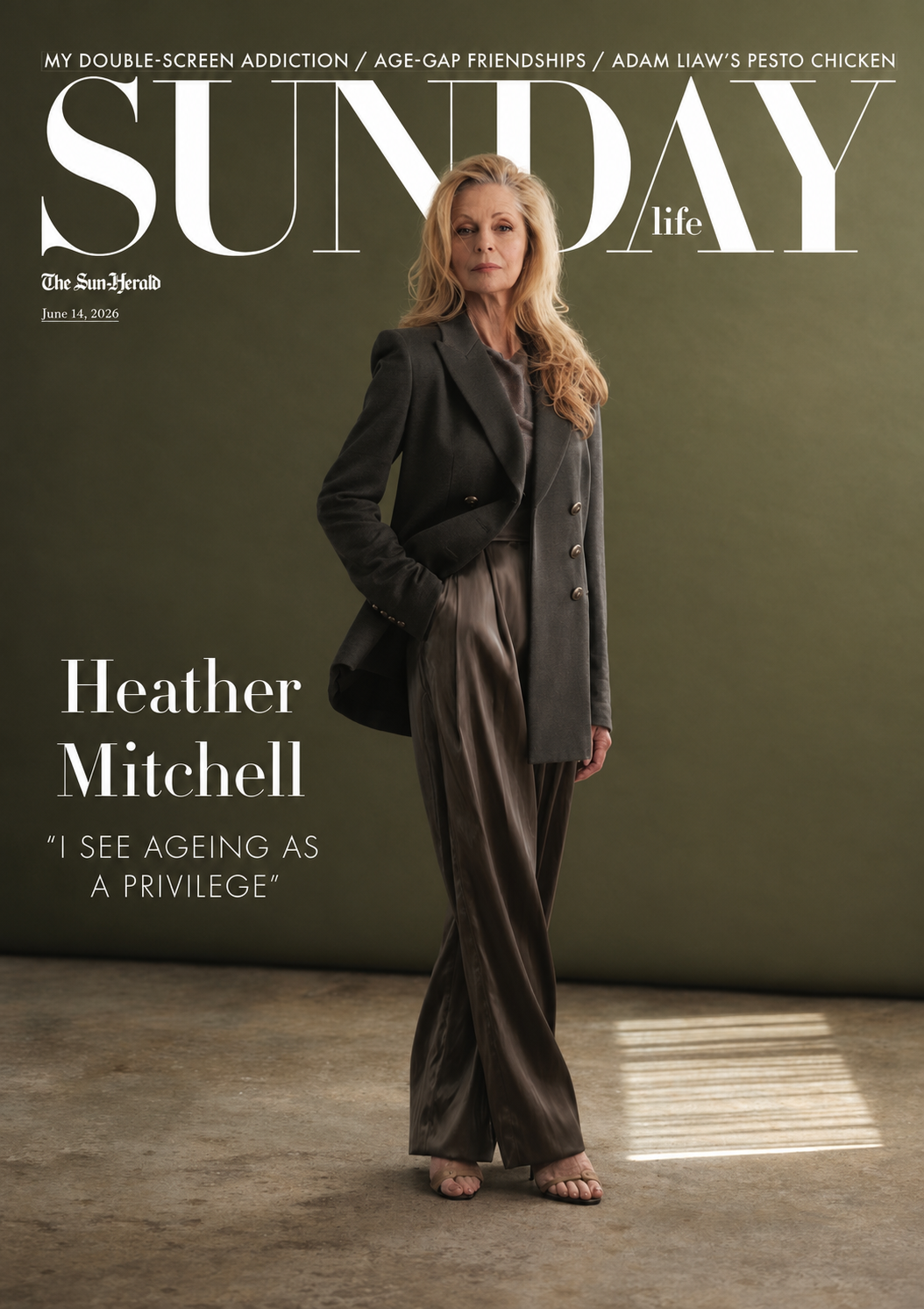 Sunday Life Cover - Heather Mitchell Styling