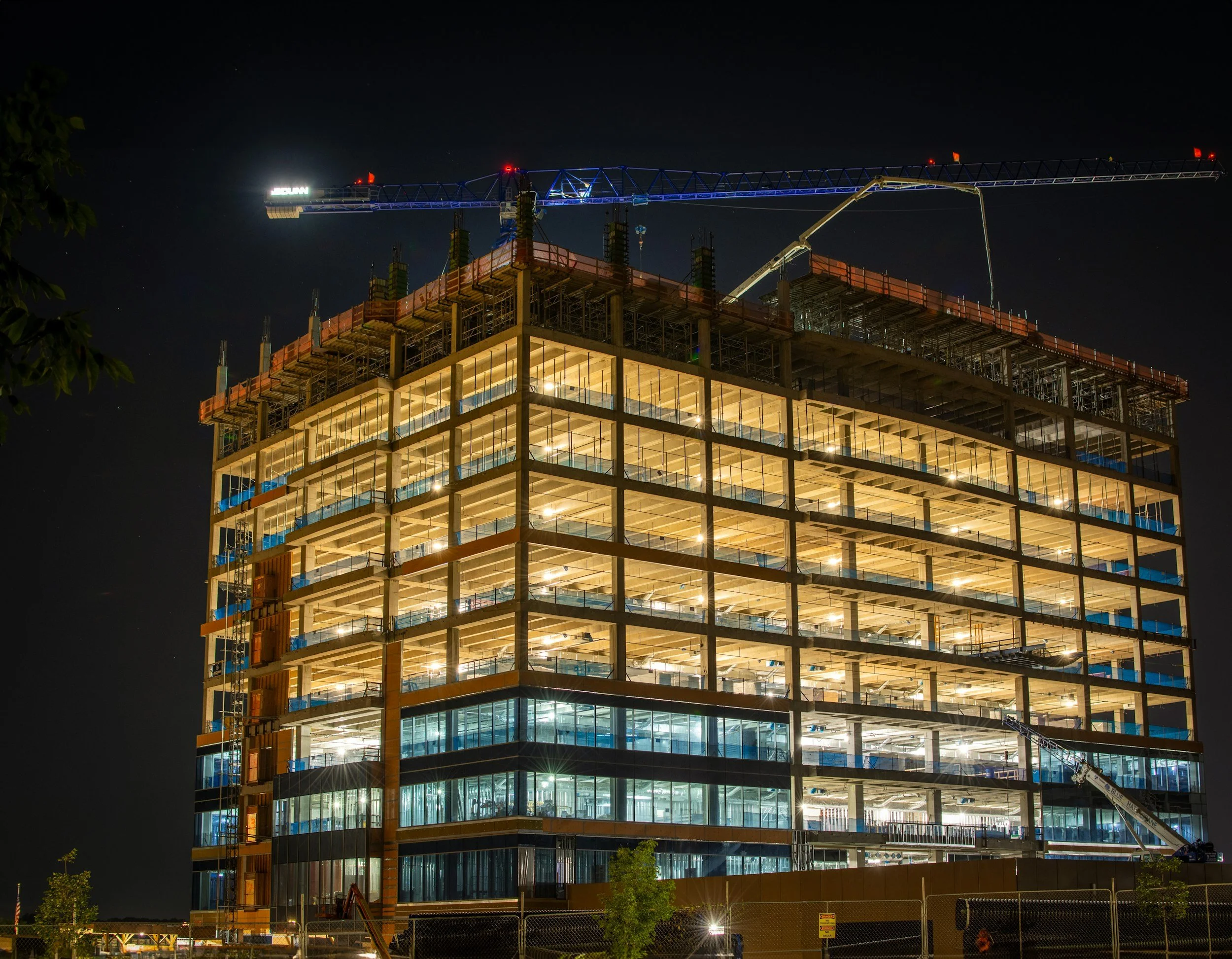 large office block being built