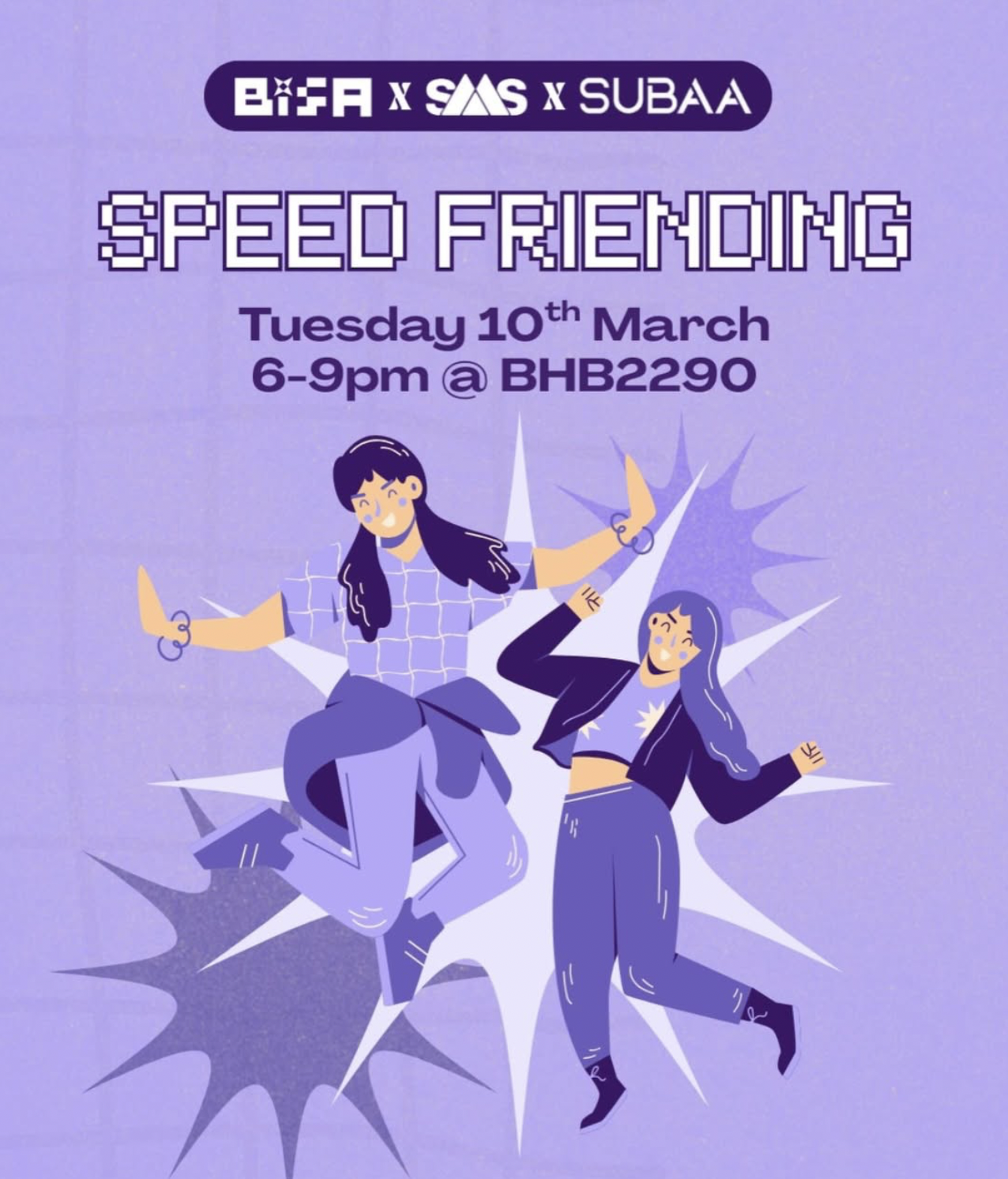 BISA x SMS x SUBAA Speed Friending