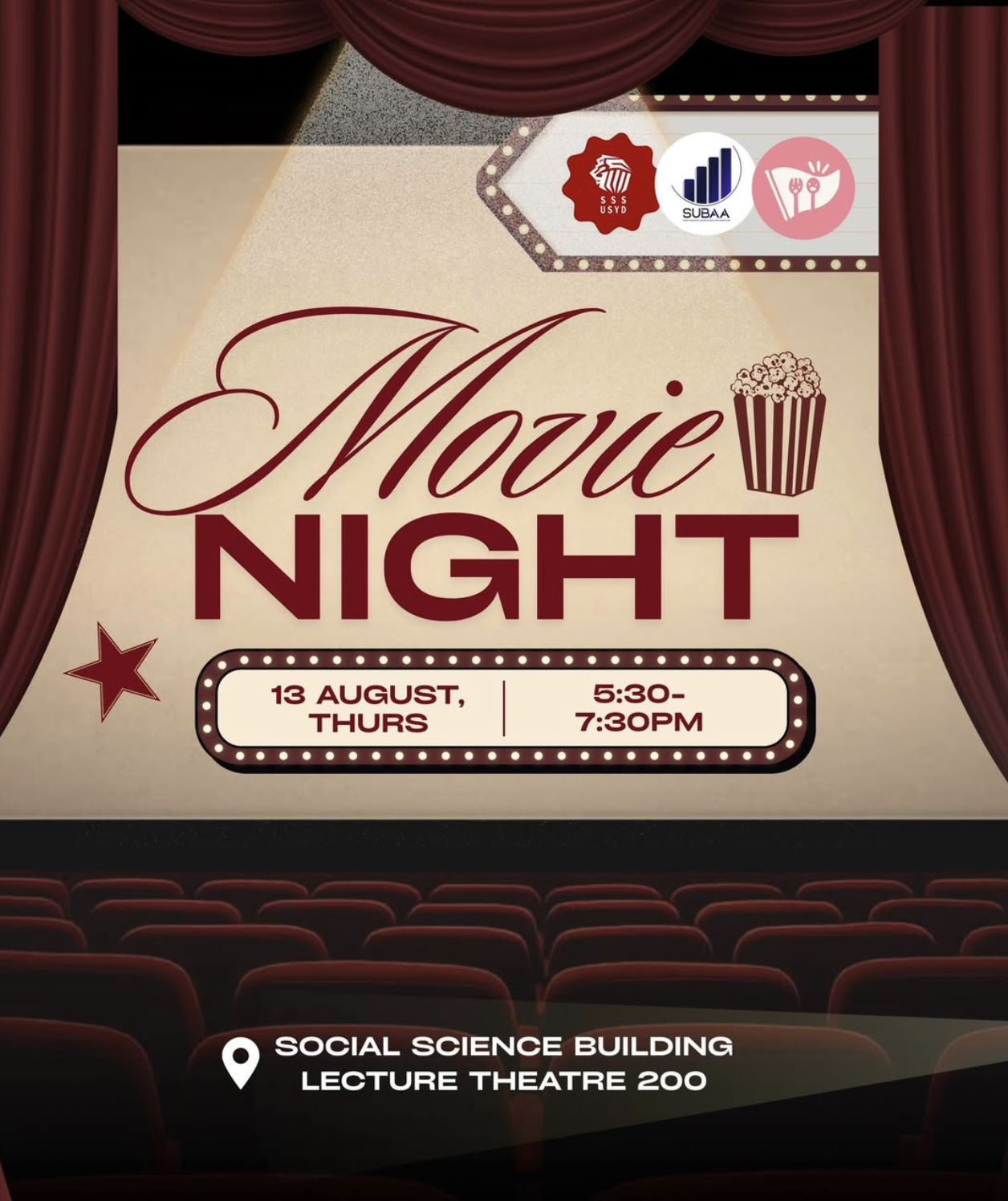 SSS x SUBAA x FOODADV Movie Night