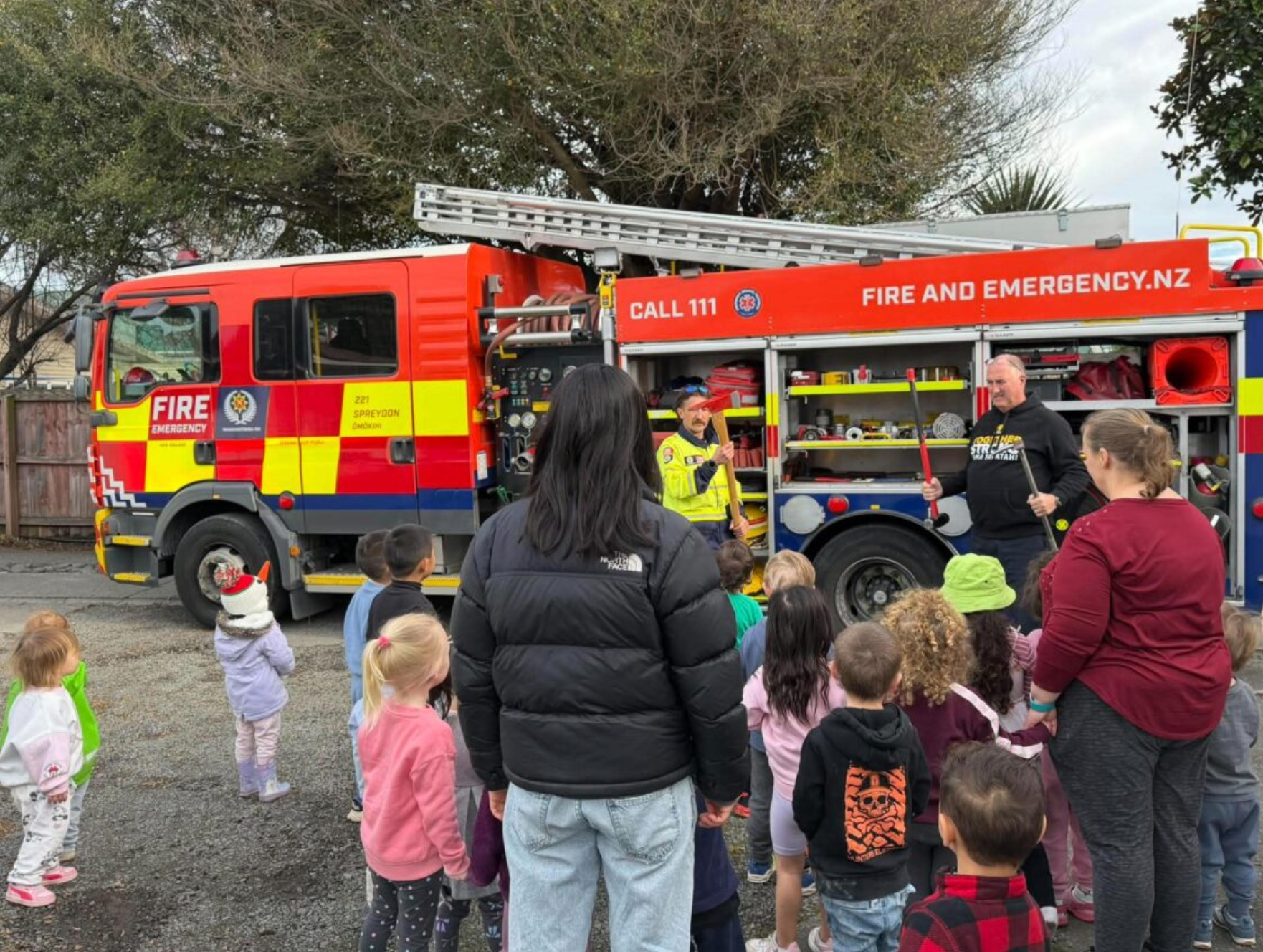 The Firecrew visit us!