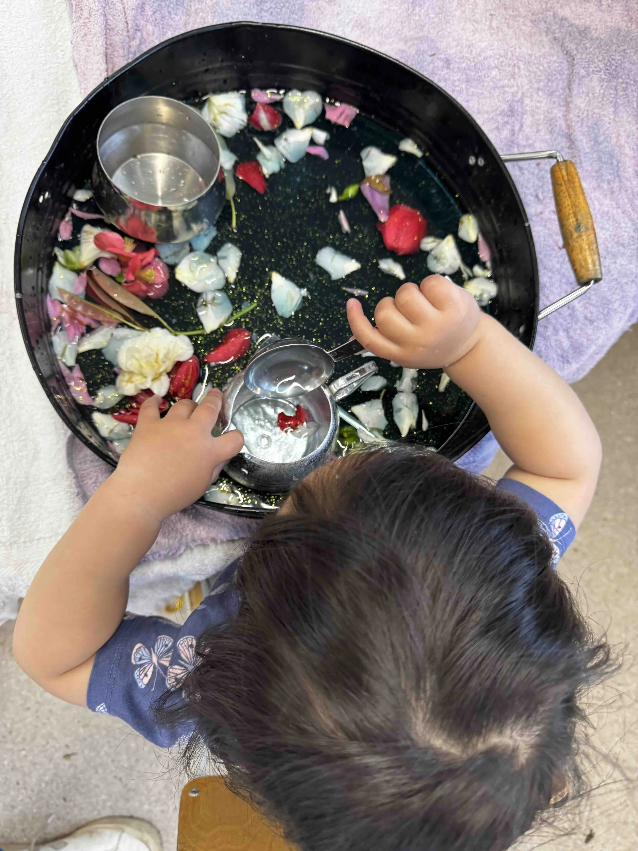 Sensory exploration supports language development