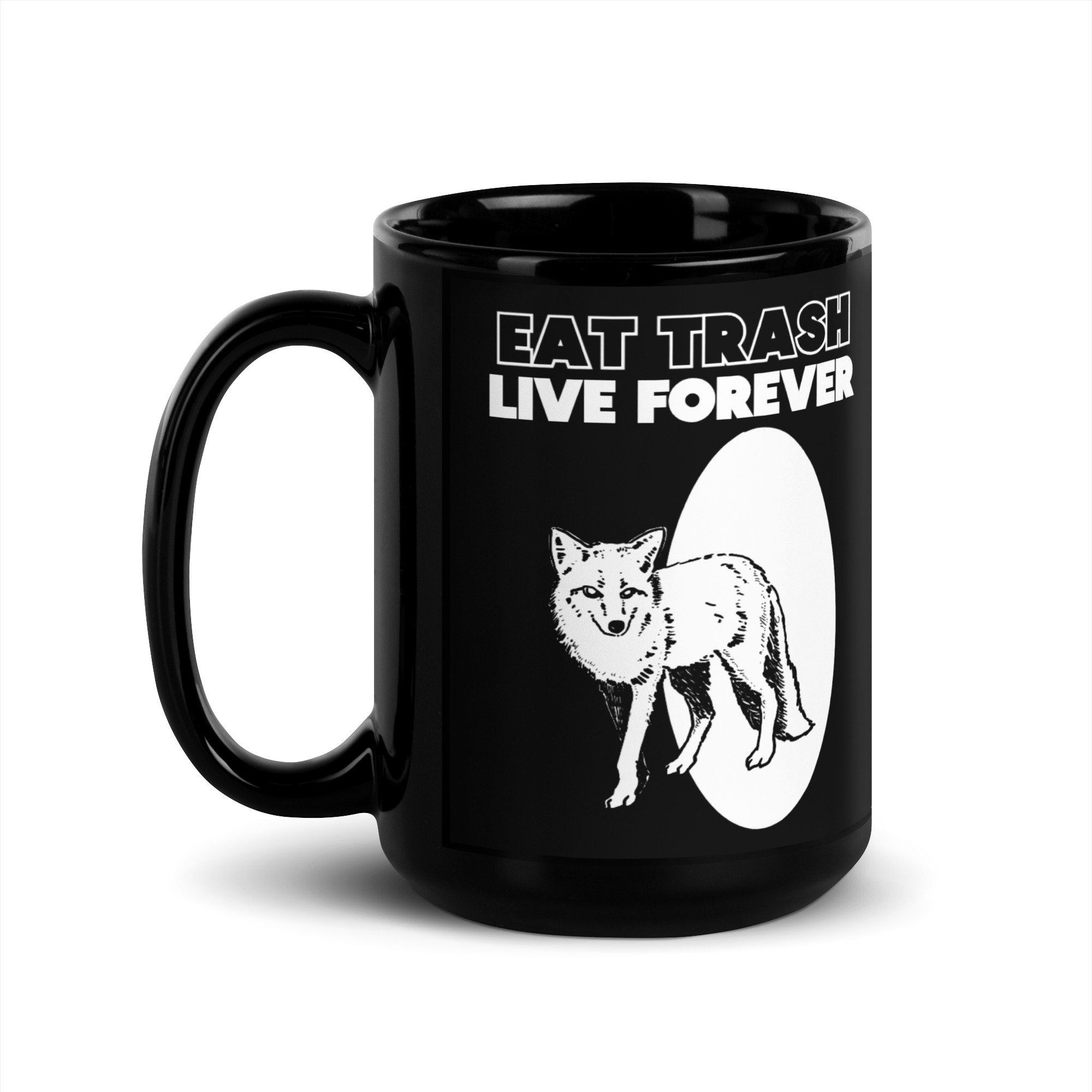 Eat Trash Fox mug