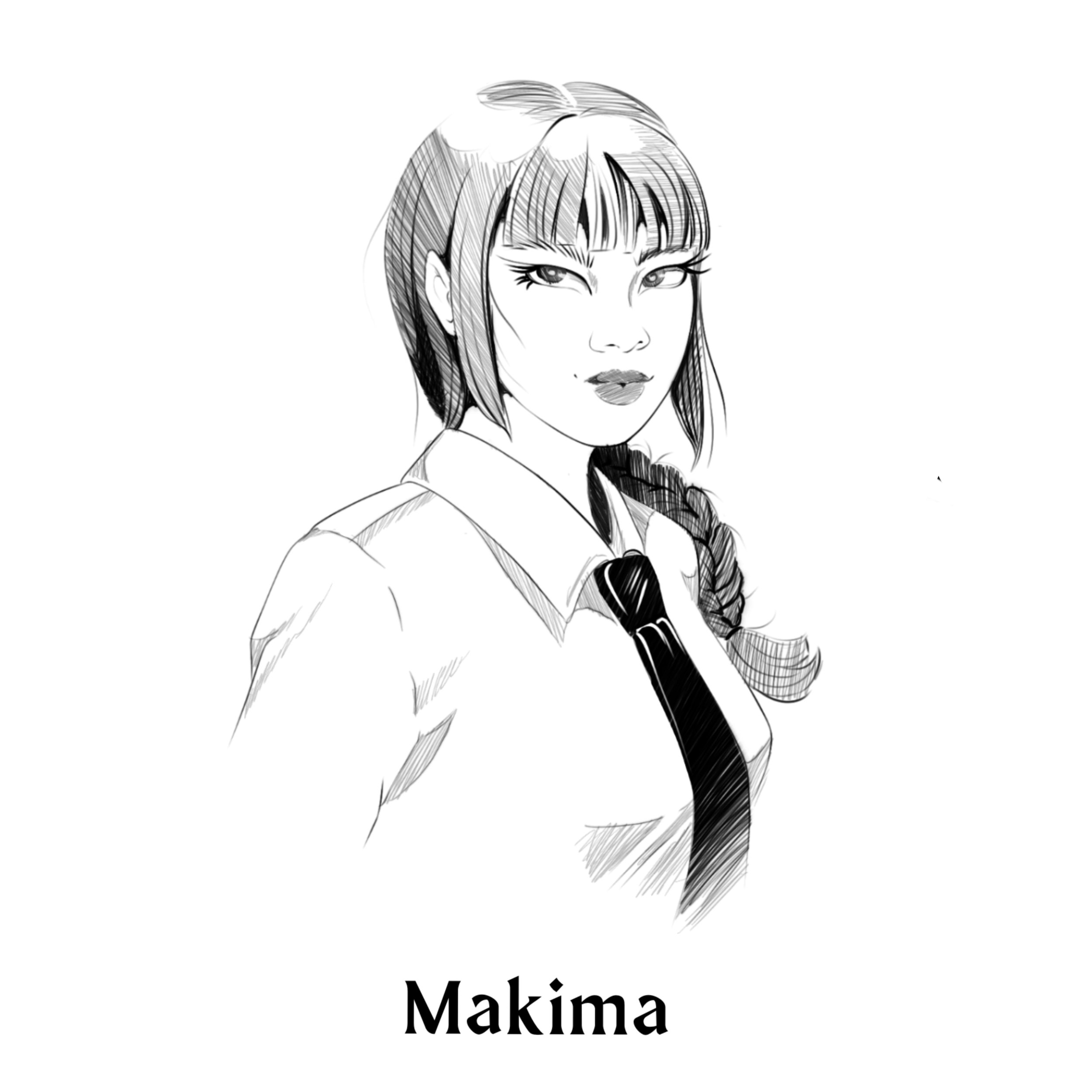 Makima Tattoo chainsaw man pochita 