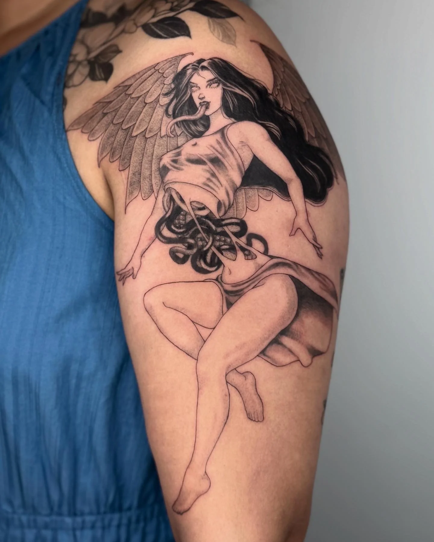 Manananggal art Filipino Tattoo mythological