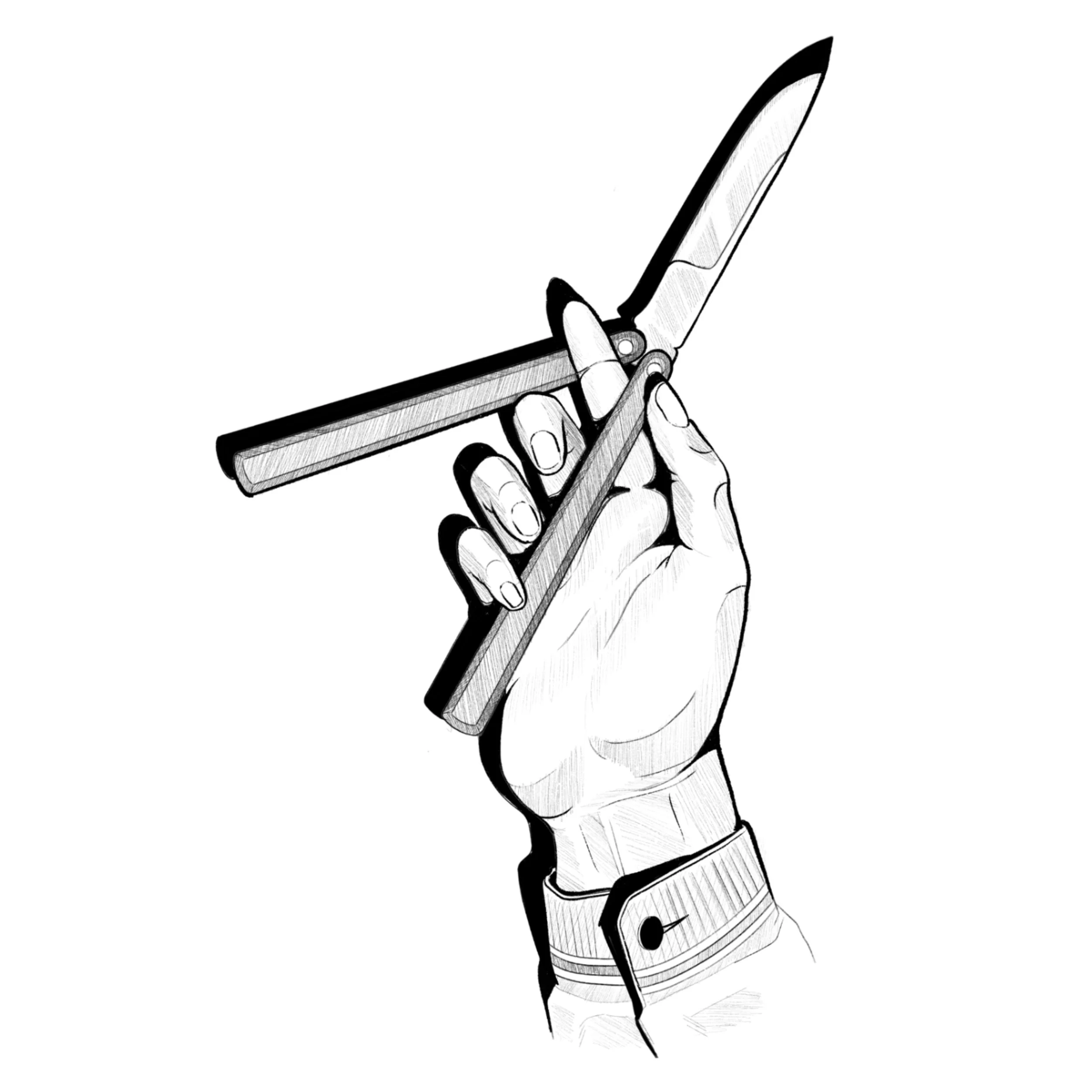 balisong switchblade butterfly knife filipino tattoo