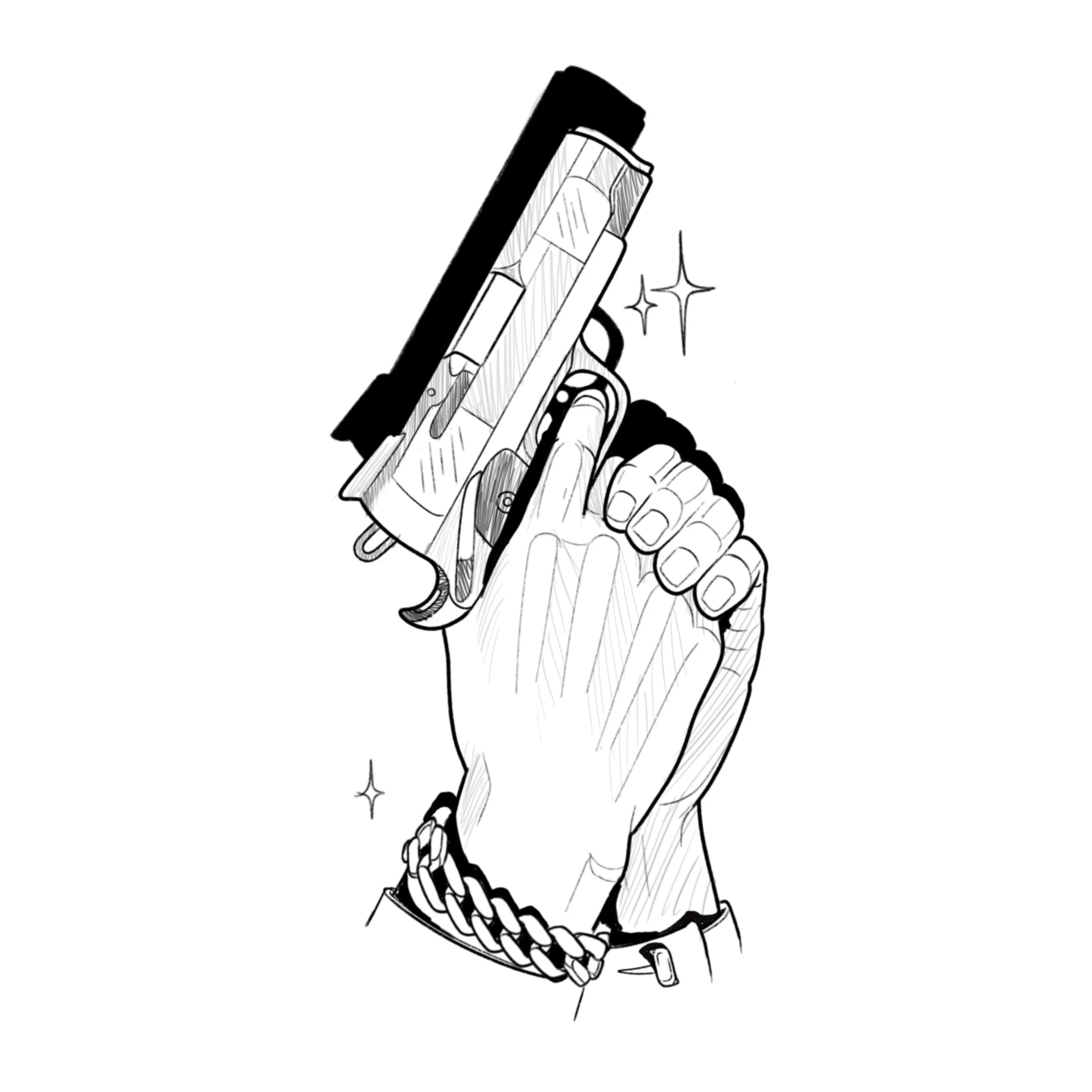 metal comic book art black and grey tattoo