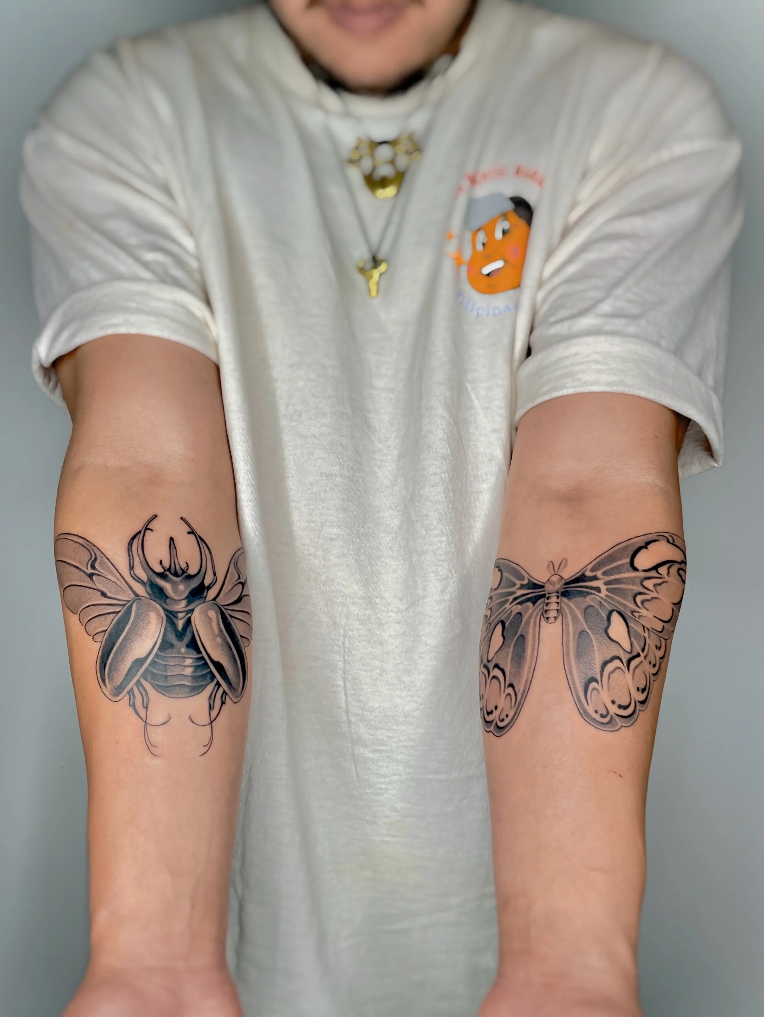 beetle tattoo moth matching filipino memorial