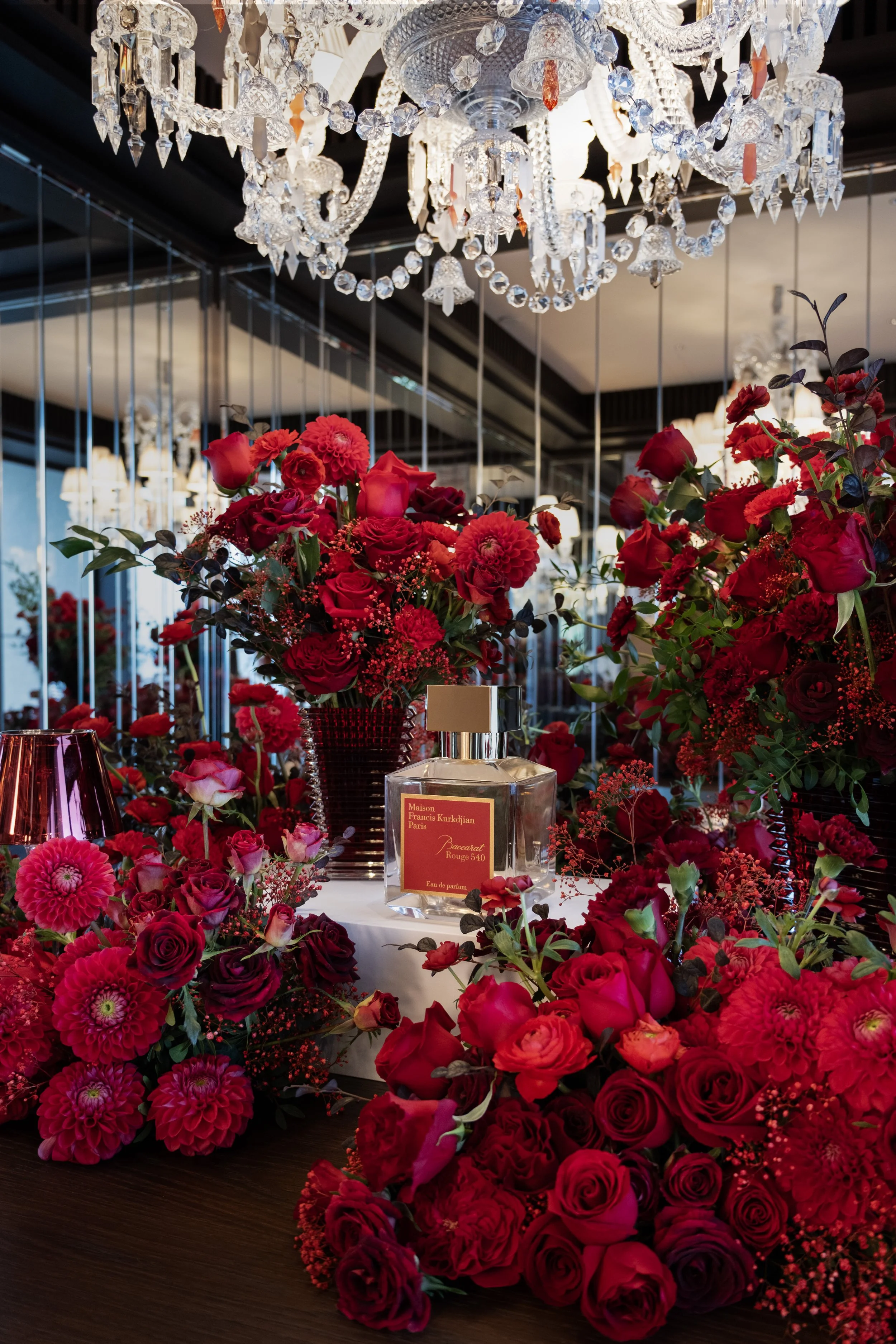 Floral Decorations for Private Event at Cristal Room by Anne-Sophie Pic