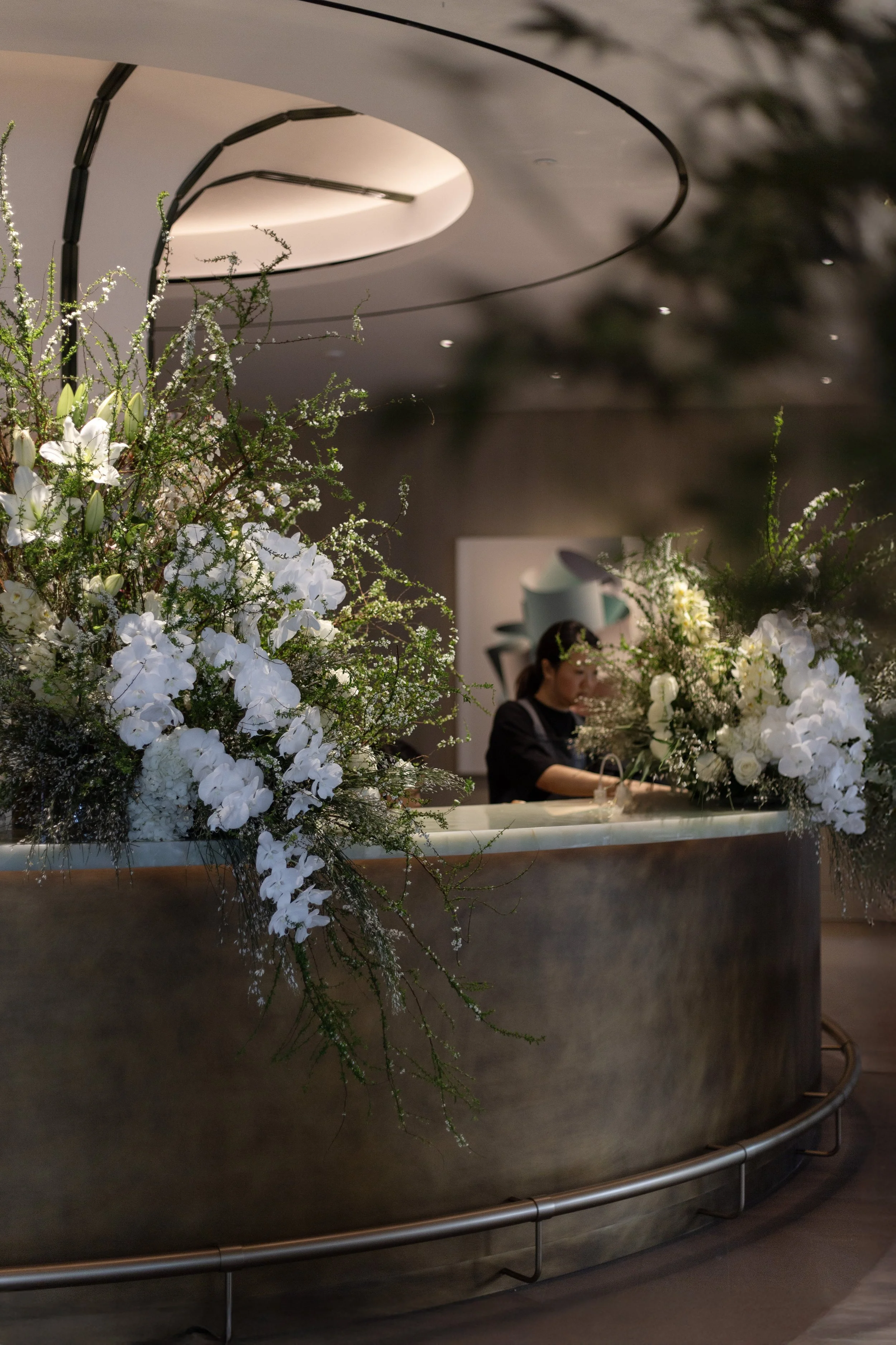 Floral Installation & Table Setting for a private event