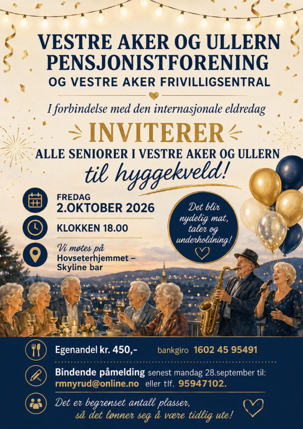 Foreningen inviterer til fest!