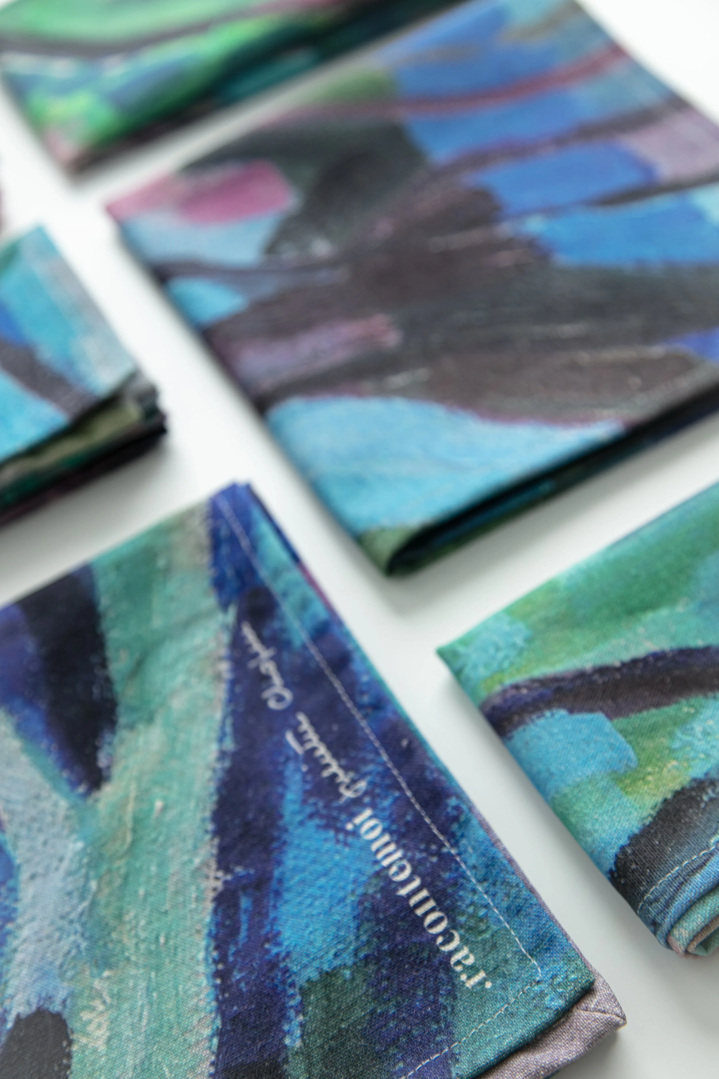 Lot de 6 serviettes de table Arbres en fête - Juliette Chopin