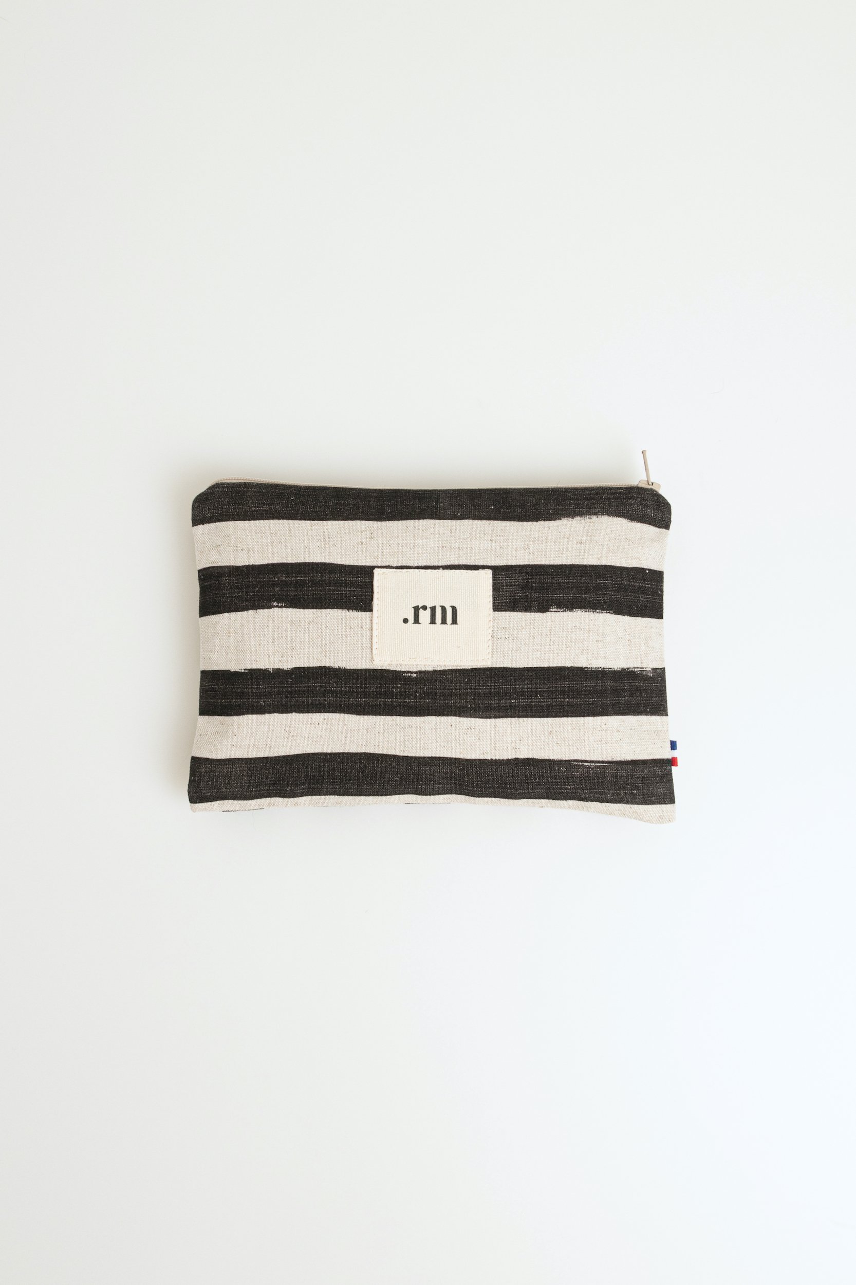 Mini pochette rayures noires - Ligne .rm