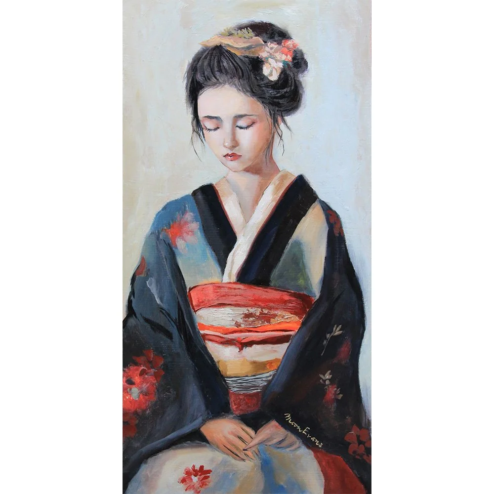 Portrait of Her 12" x 24" Framed