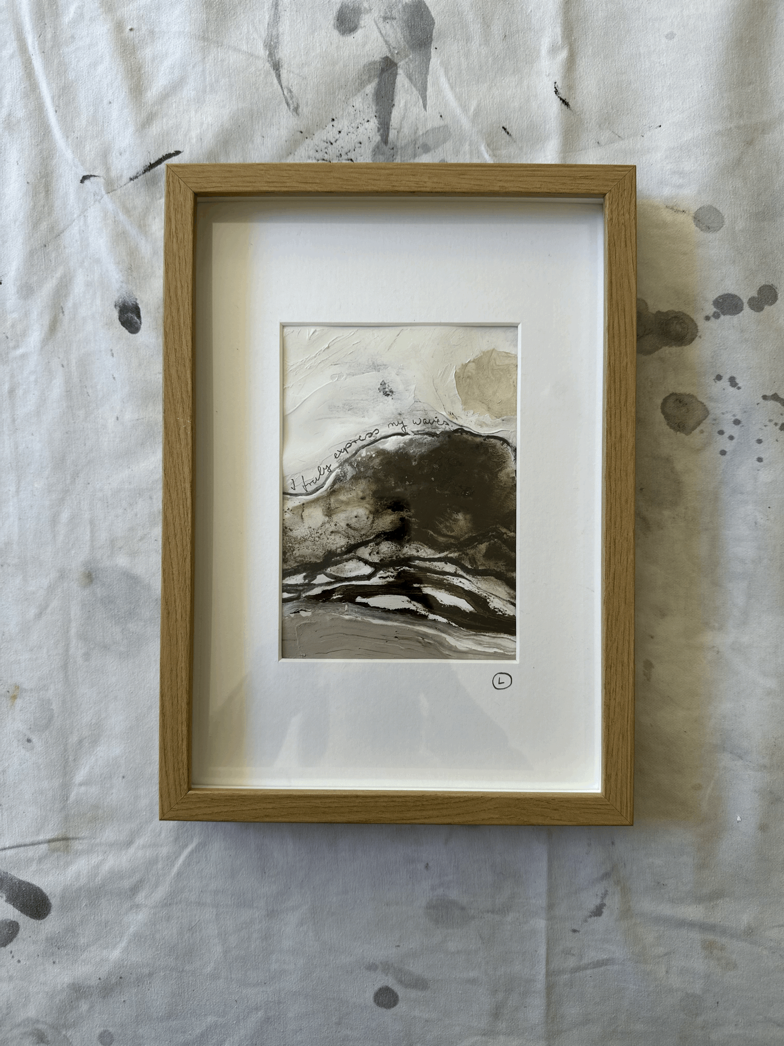 EARTHY WAVES - Paperwork No. 11 | gerahmt
